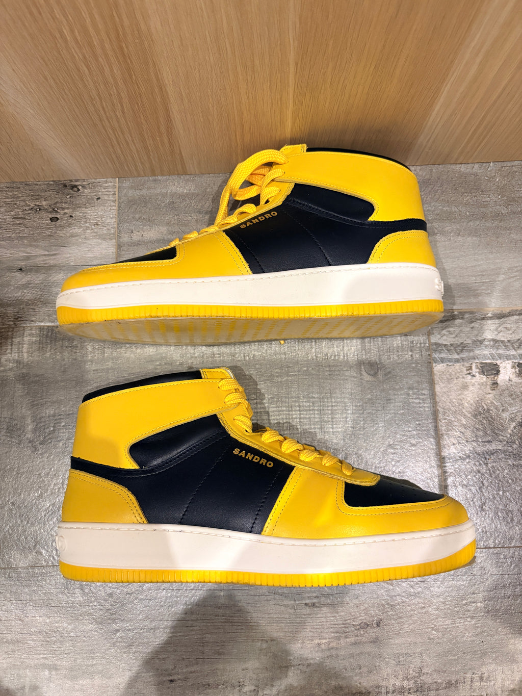 Sandro - H22MAGIC HI TOP - Jaune/Noir - Neuve avec étiquette SANDRO