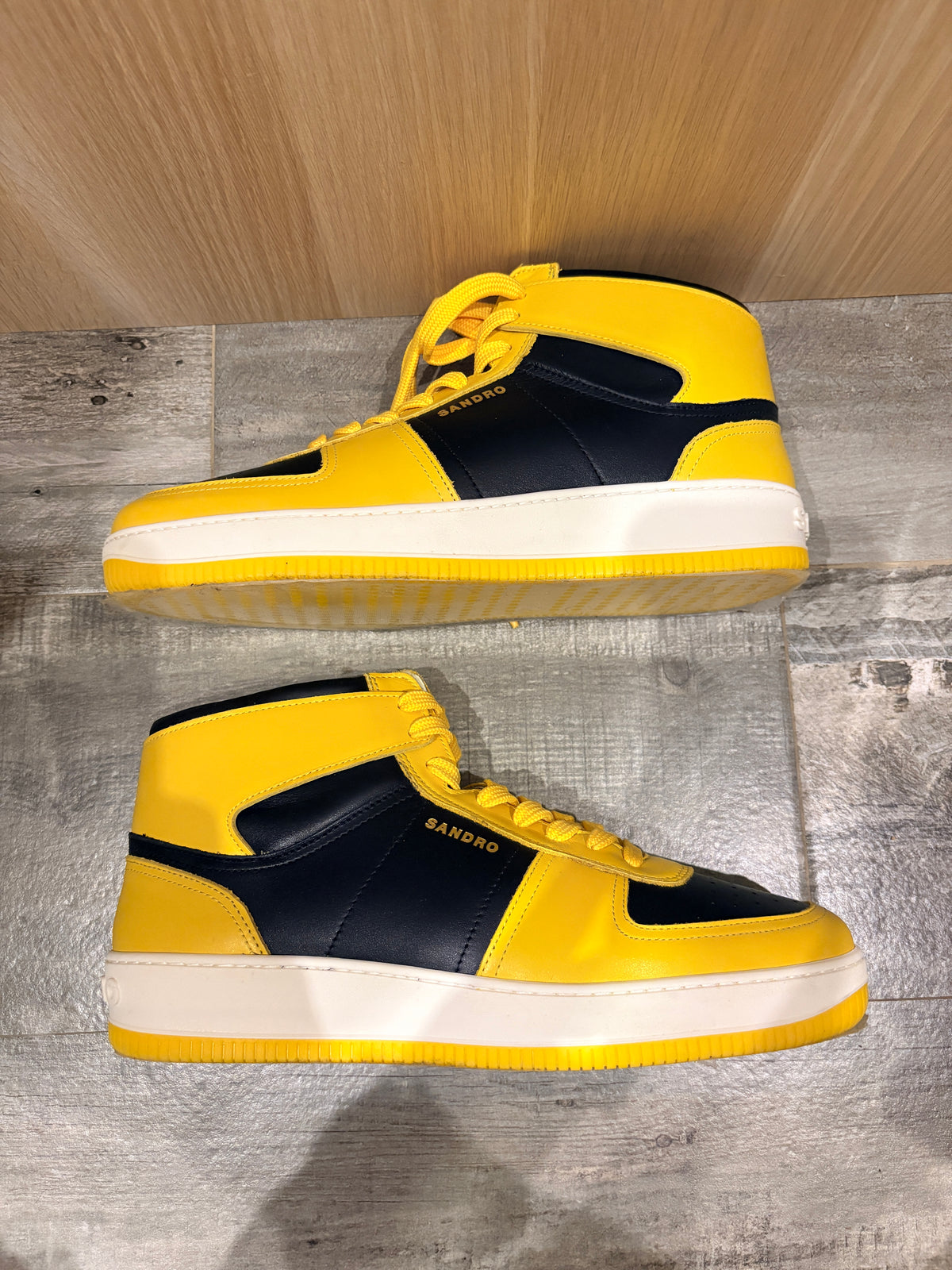 Sandro - H22MAGIC HI TOP - Jaune/Noir - Neuve avec étiquette SANDRO