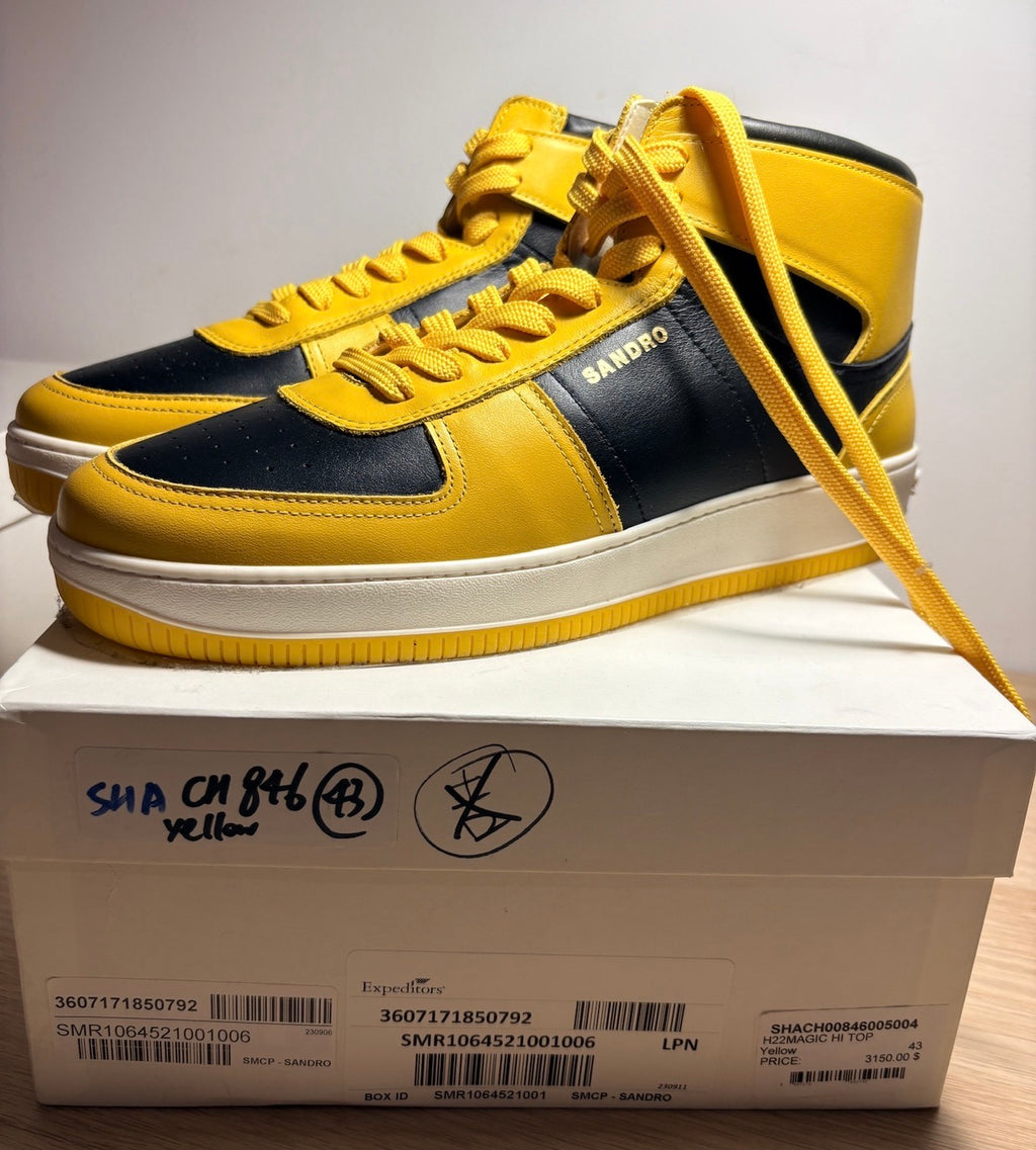 Sandro - H22MAGIC HI TOP - Jaune/Noir - Neuve avec étiquette SANDRO
