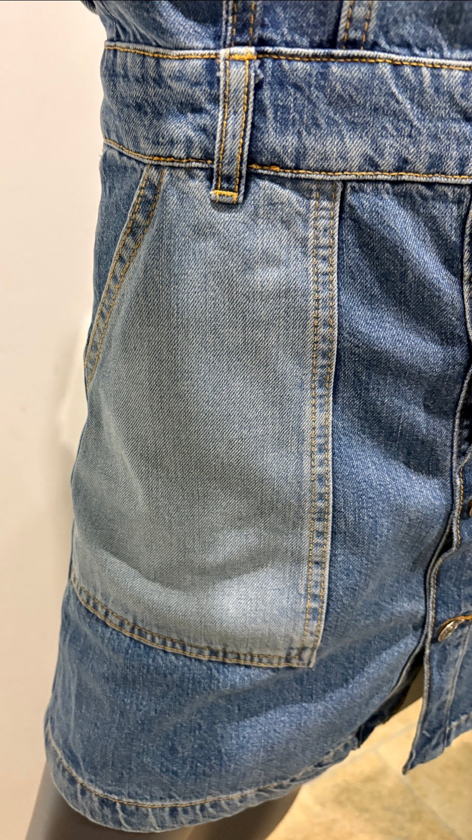 The Kooples - Robe Chemise en Jean FROB24113J - Blue Washed Denim - Neuve avec étiquette SANDRO