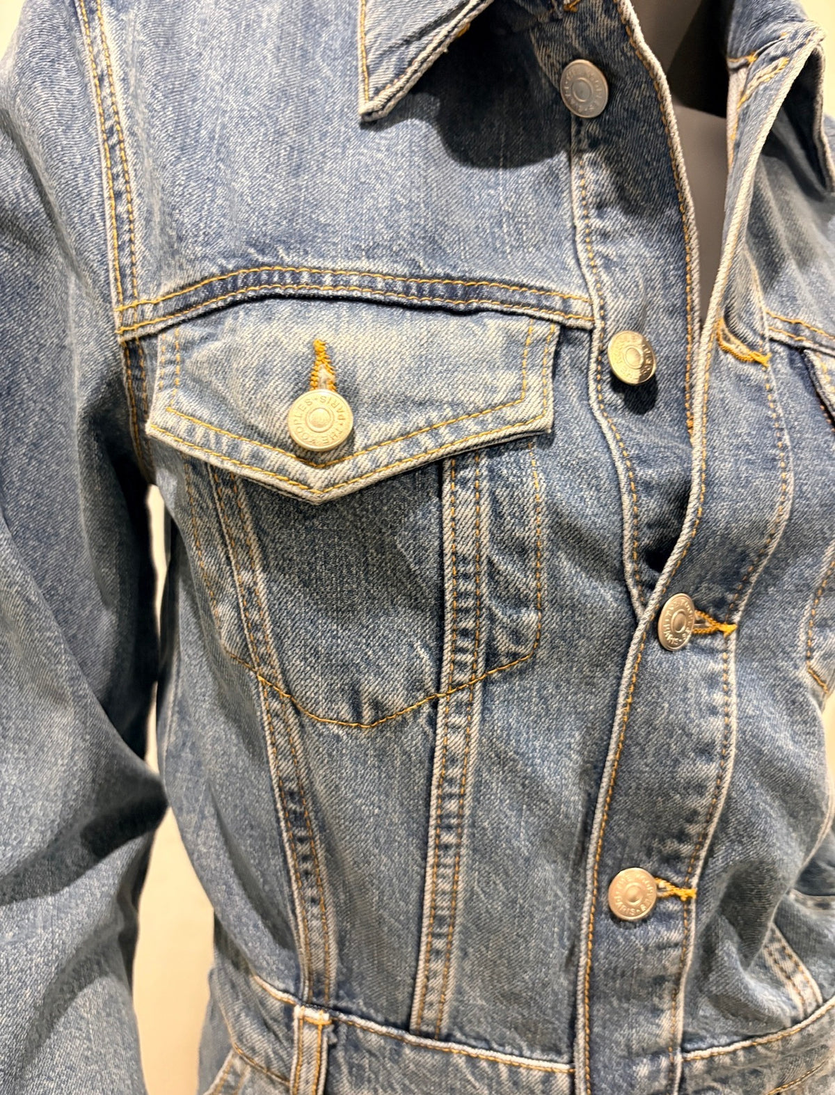 The Kooples - Robe Chemise en Jean FROB24113J - Blue Washed Denim - Neuve avec étiquette SANDRO