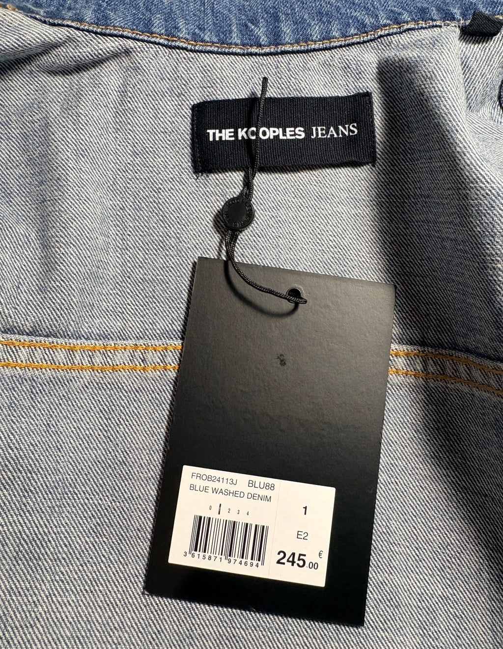 The Kooples - Robe Chemise en Jean FROB24113J - Blue Washed Denim - Neuve avec étiquette SANDRO