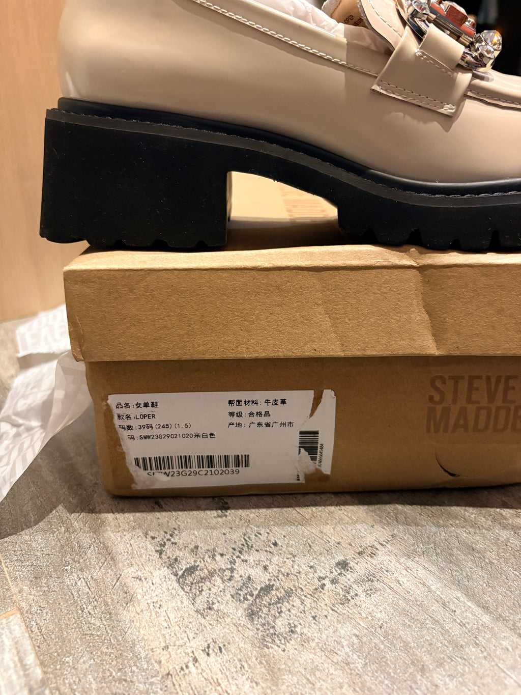 Steve Madden - LOPER - Ivoire - Neuve avec étiquette STEVE MADDEN