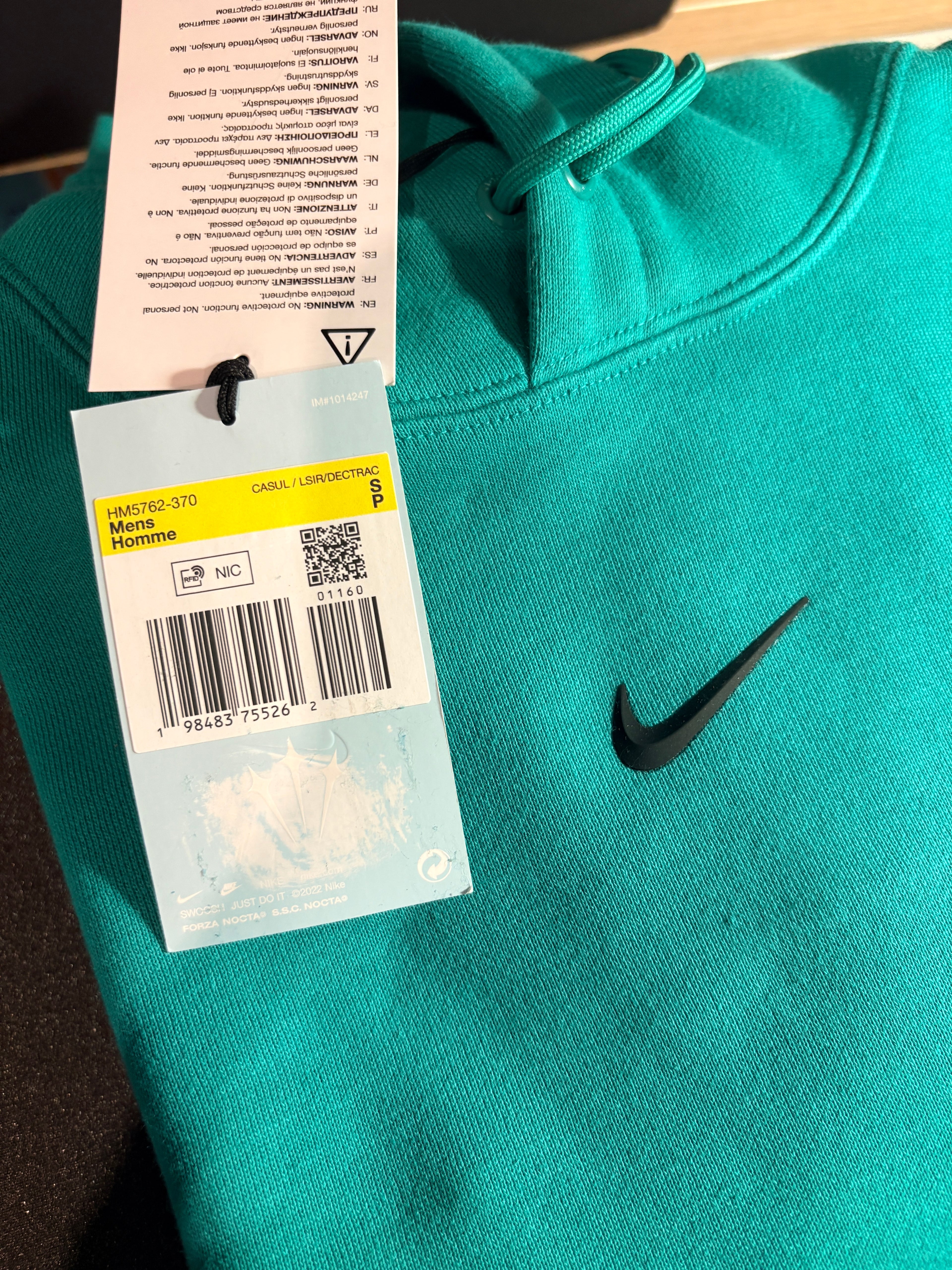 Nike - NOCTA Fleece CS Hoodie 2 - Neptune Green - Neuf avec étiquette Nike x NOCTA
