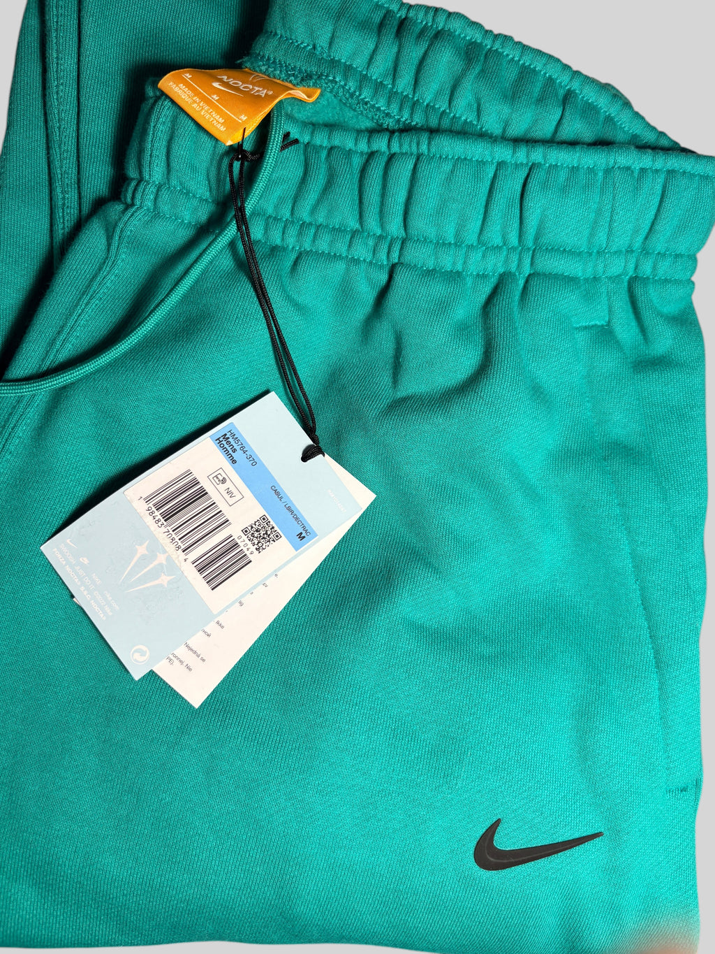 Nike - NOCTA Fleece CS Tracksuit Bottoms - Neptune Green - Neuf avec étiquette Nike x NOCTA