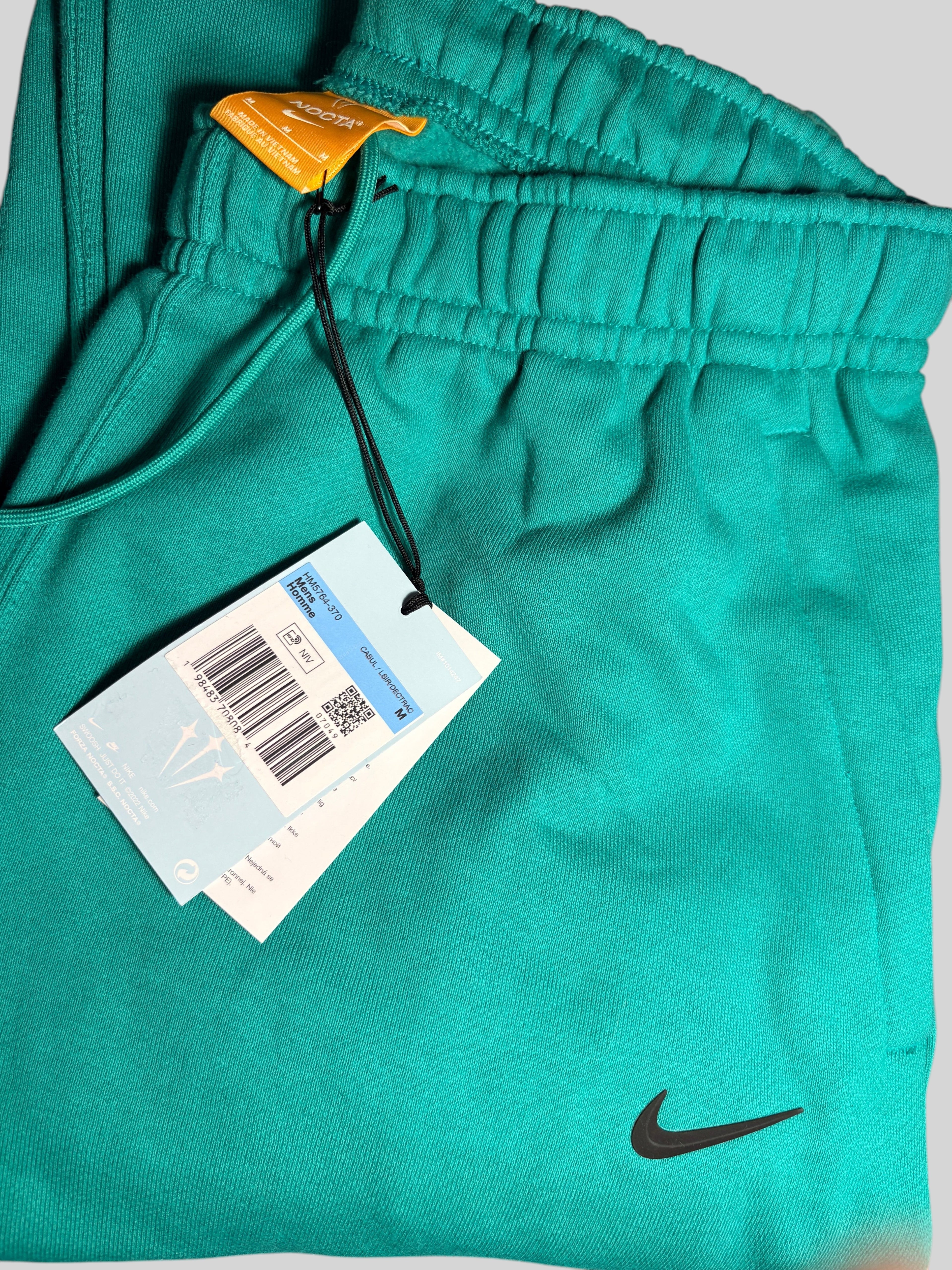 Nike - NOCTA Fleece CS Tracksuit Bottoms - Neptune Green - Neuf avec étiquette Nike x NOCTA