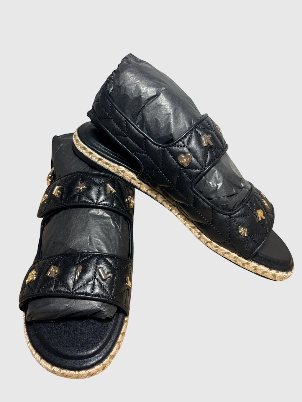Sandales Mules Espadrilles Karl Lagerfeld Paris - Charlay Studs (Noir)