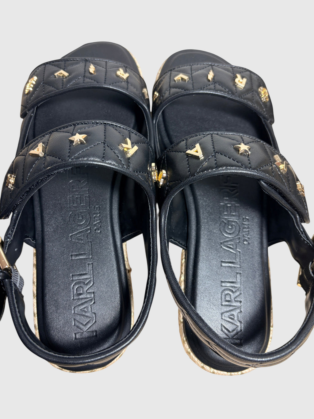 Sandales Mules Espadrilles Karl Lagerfeld Paris - Charlay Studs (Noir)