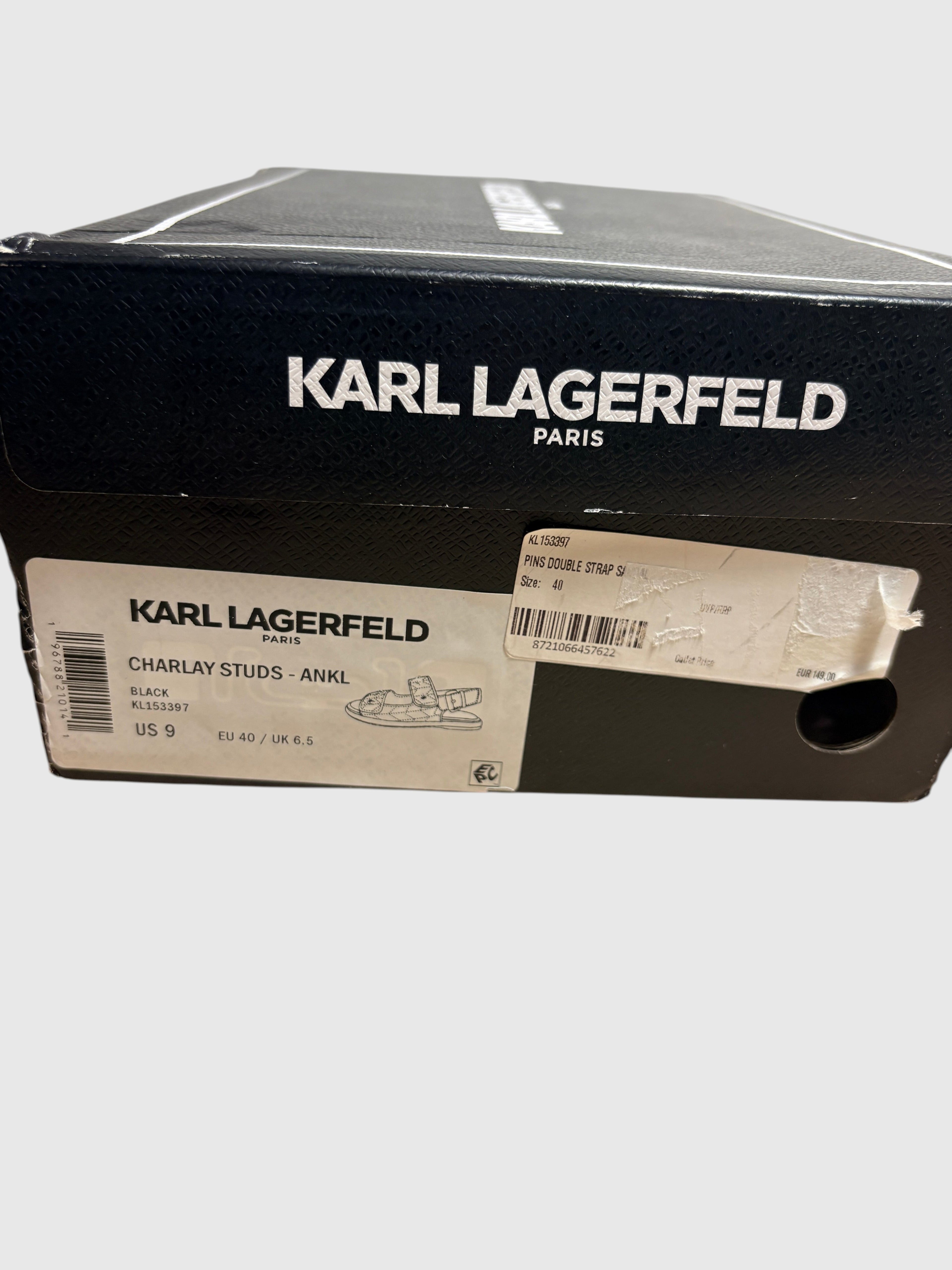 Sandales Mules Espadrilles Karl Lagerfeld Paris - Charlay Studs (Noir)