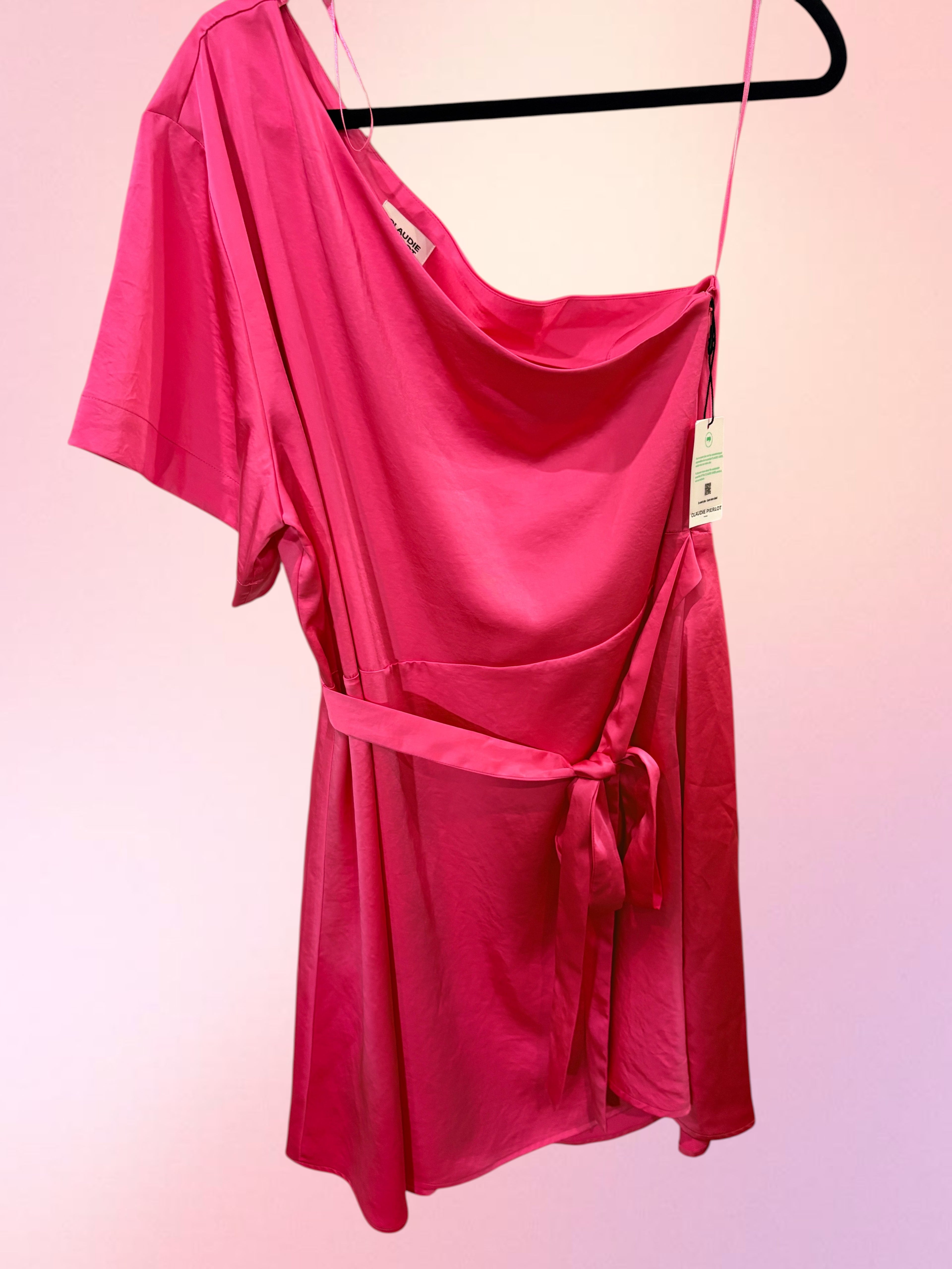 Robe Claudie Pierlot – Modèle RULIANITA Rose Fushia (Taille 42)