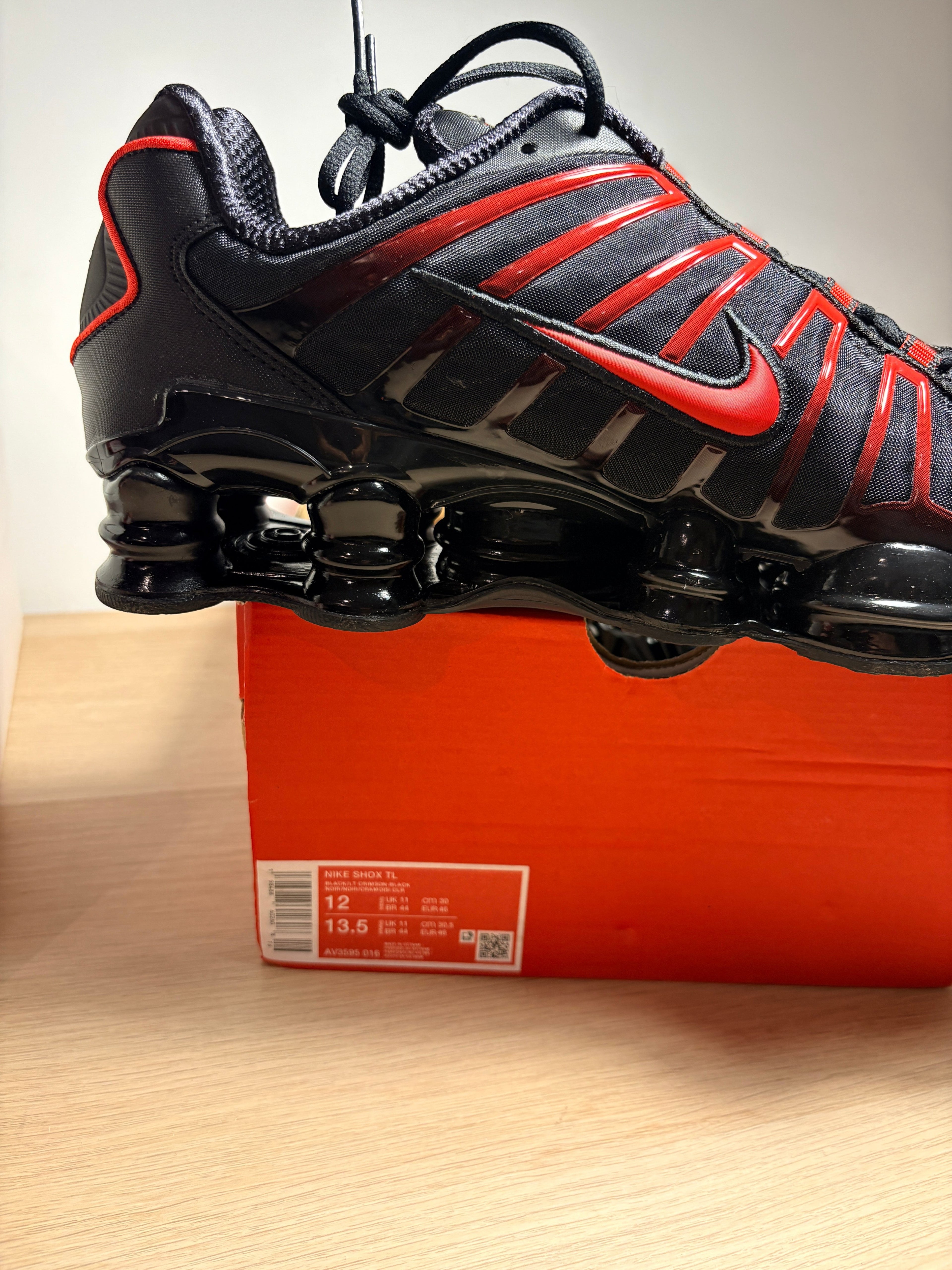 Nike - Shox TL - Black / Black / Light Crimson - Neuve avec étiquette NIKE