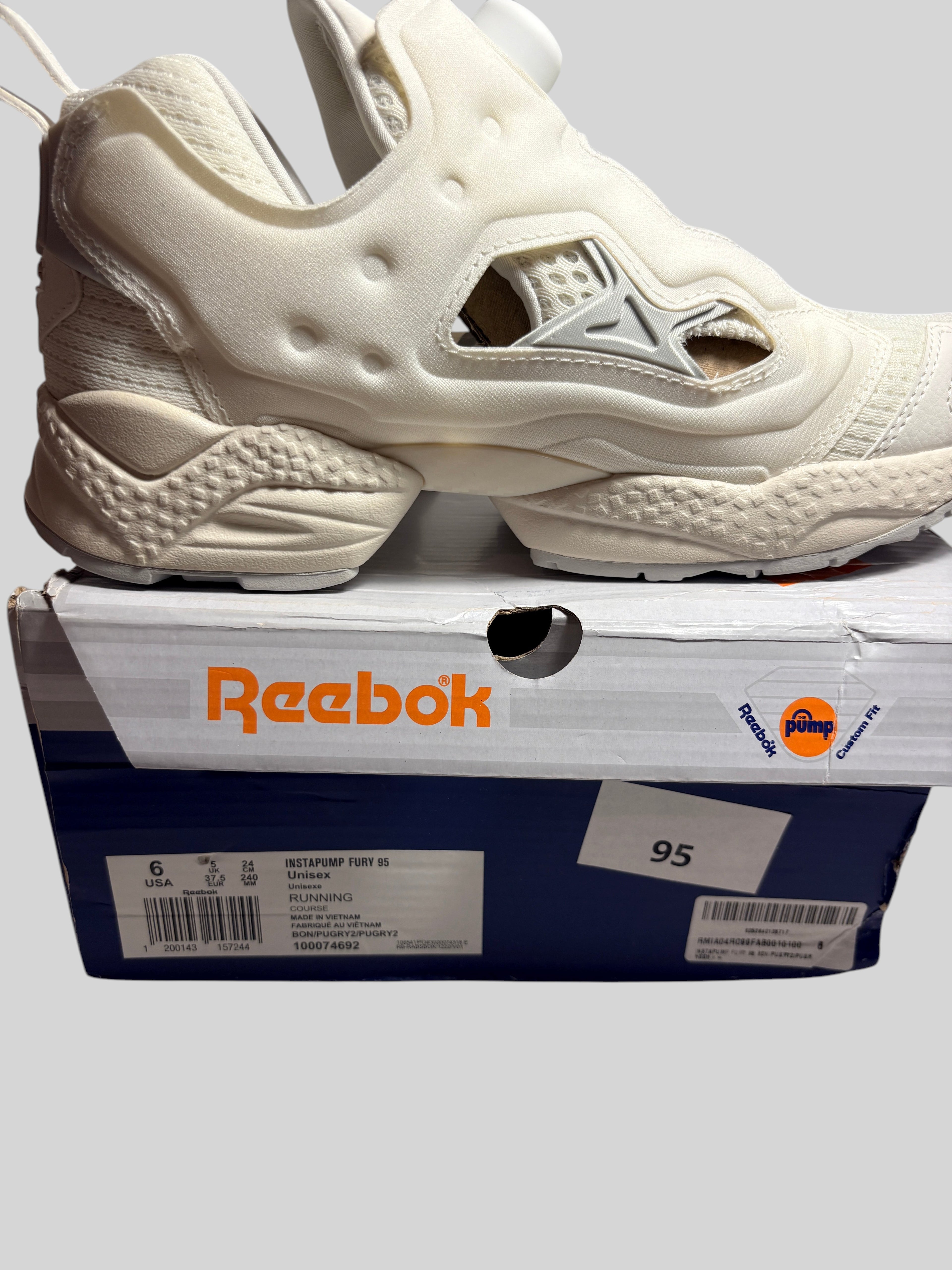 Reebok - Instapump Fury 95 - Bone / Pure Grey - Neuve avec étiquette REEBOK