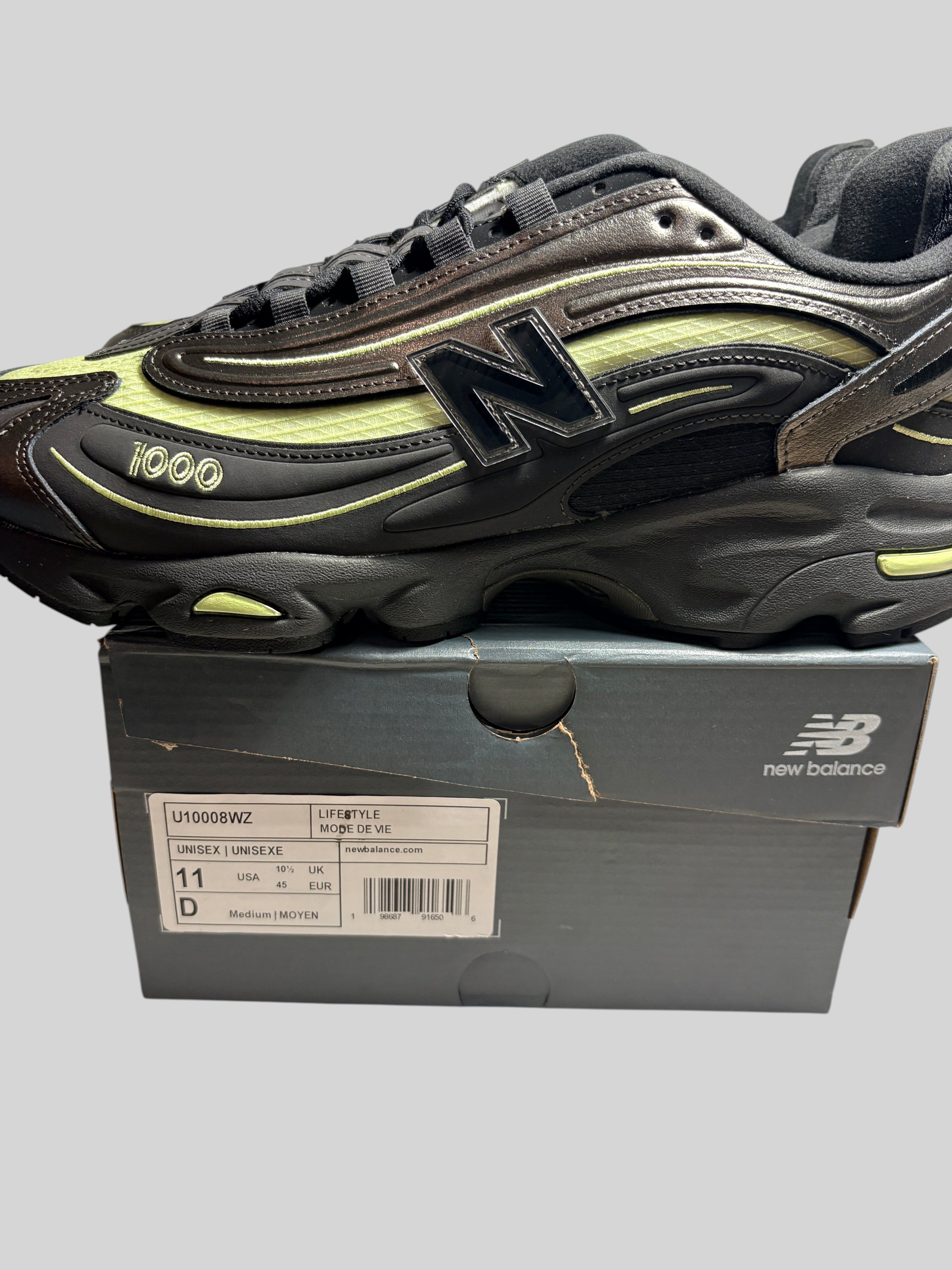 Baskets New Balance 1000 Black Metallic Dry Lime NEW BALANCE