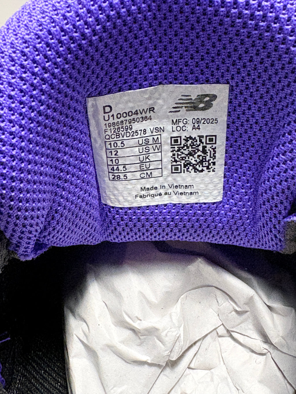 Sneakers New Balance 1000 Iridescent Purple – Neuf avec boîte NEW BALANCE