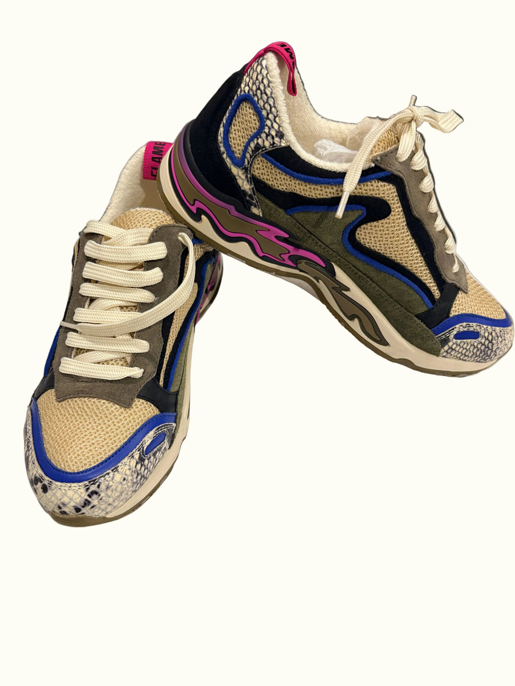Sandro – Flame – Bleu Gris Multicolore – Neuve avec étiquette SANDRO