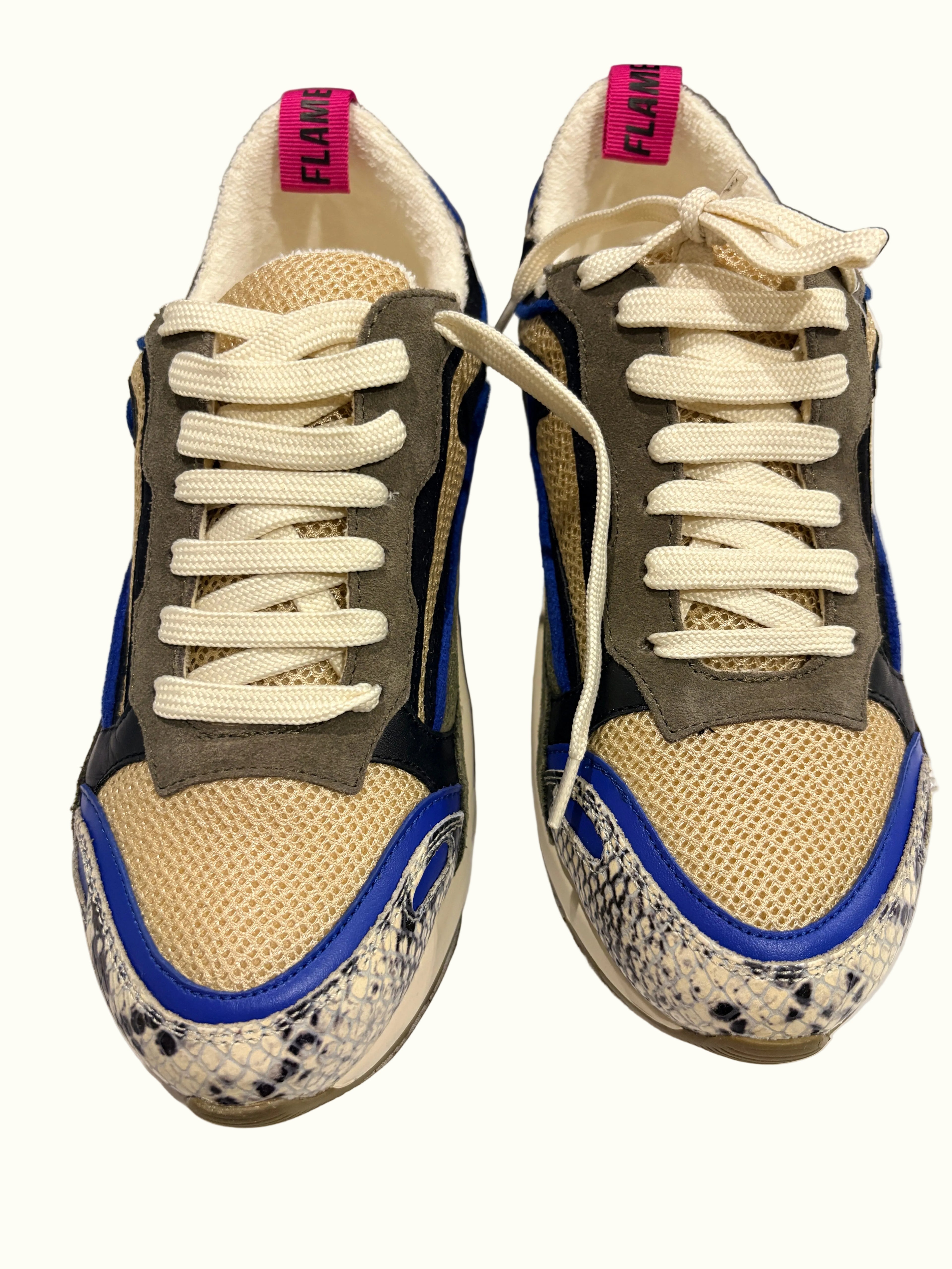 Sandro – Flame – Bleu Gris Multicolore – Neuve avec étiquette SANDRO