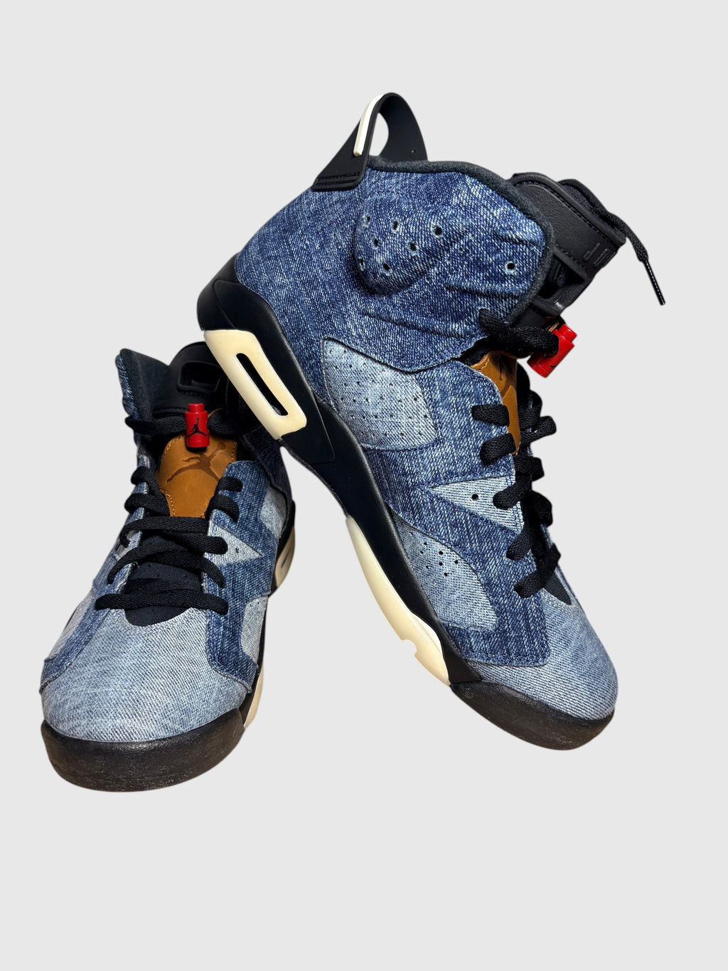 Jordan - Air Jordan 6 Retro - Washed Denim / Sail / Varsity Red / Black - Neuve avec étiquette AIR JORDAN