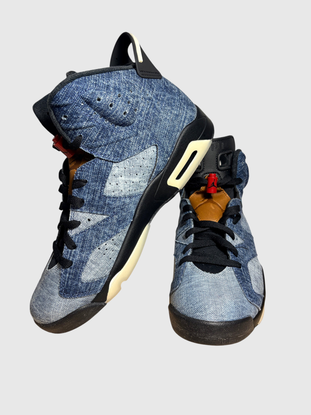 Jordan - Air Jordan 6 Retro - Washed Denim / Sail / Varsity Red / Black - Neuve avec étiquette AIR JORDAN
