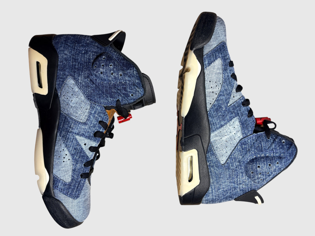 Jordan - Air Jordan 6 Retro - Washed Denim / Sail / Varsity Red / Black - Neuve avec étiquette AIR JORDAN