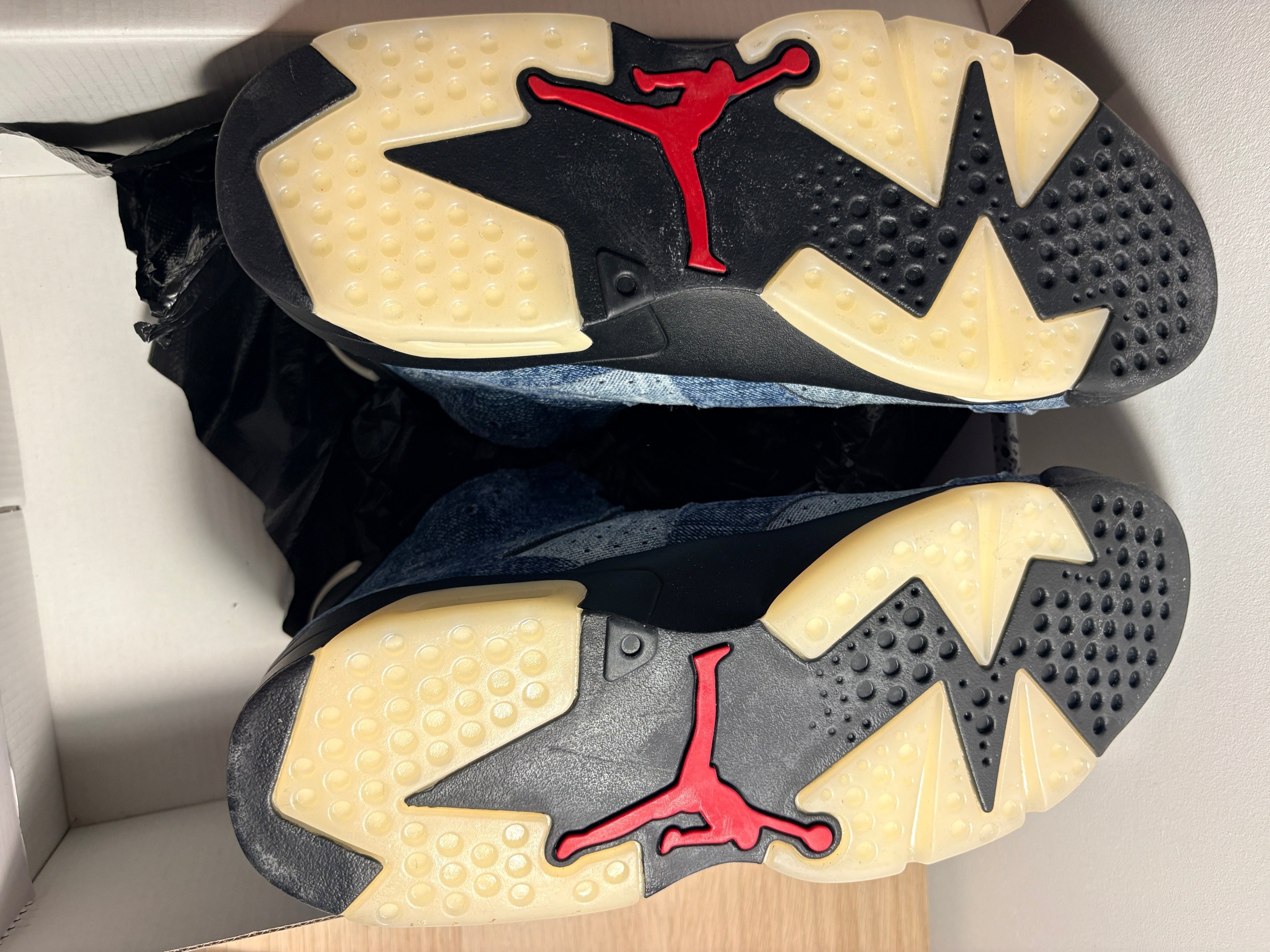 Jordan - Air Jordan 6 Retro - Washed Denim / Sail / Varsity Red / Black - Neuve avec étiquette AIR JORDAN