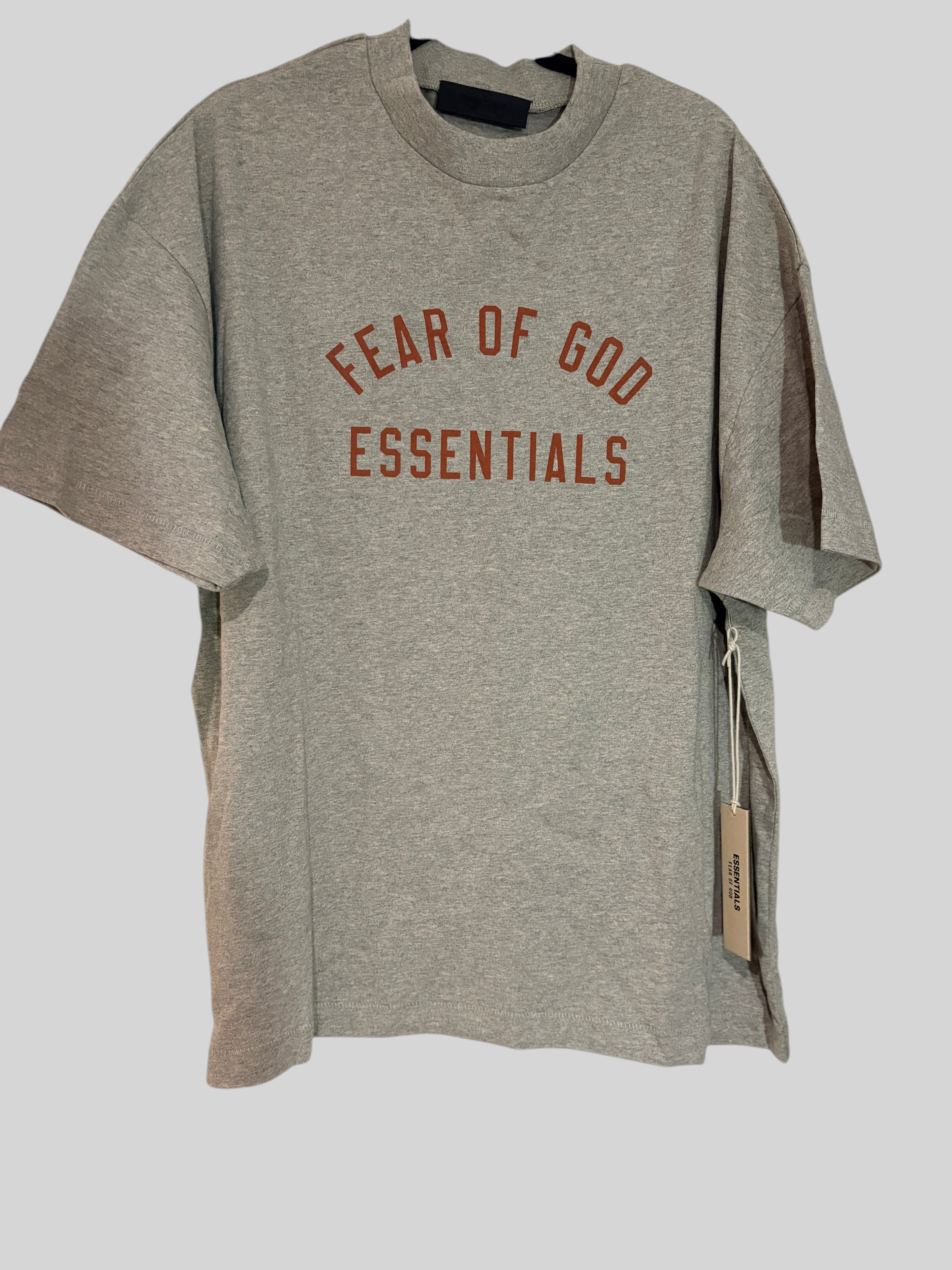 Fear of God Essentials - Jersey Crewneck Tee - Dark Heather - Neuf avec étiquette Fear of God Essentials