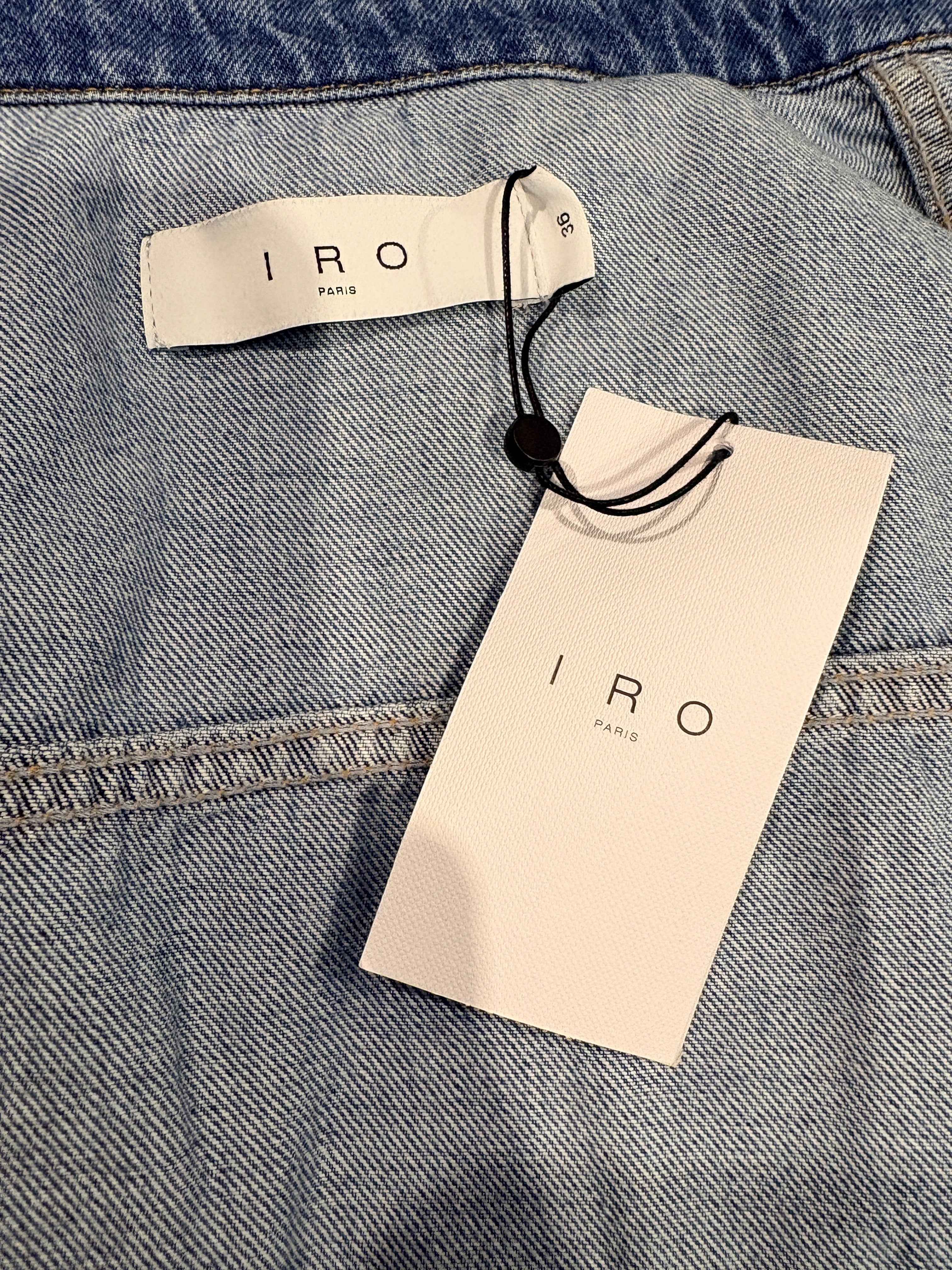 IRO - Robe chemise DALKA en jean - Country Mid Blue - Neuve avec étiquette IRO Paris