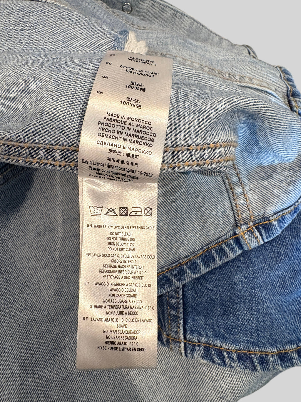 IRO - Robe chemise DALKA en jean - Country Mid Blue - Neuve avec étiquette IRO Paris