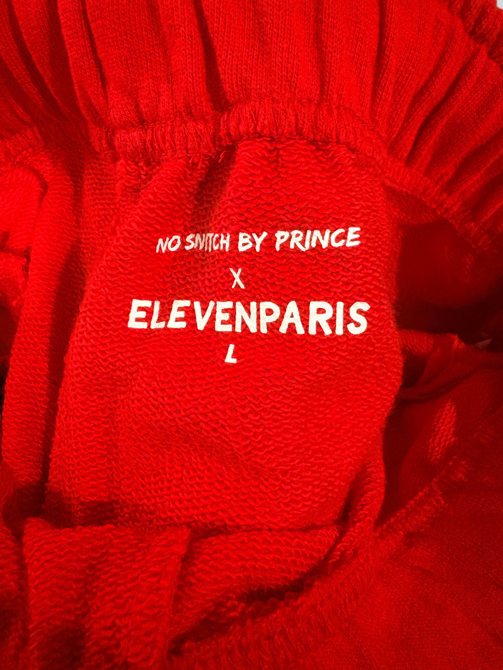 Eleven Paris x No Snitch by Prince - Bas de jogging - Ruby - Neuf avec étiquette x ELEVEN PARIS
