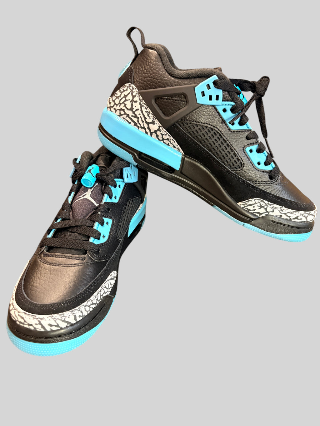 Jordan Spizike Low GS - Black / Gamma Blue / Wolf Grey - Neuve avec étiquette JORDAN