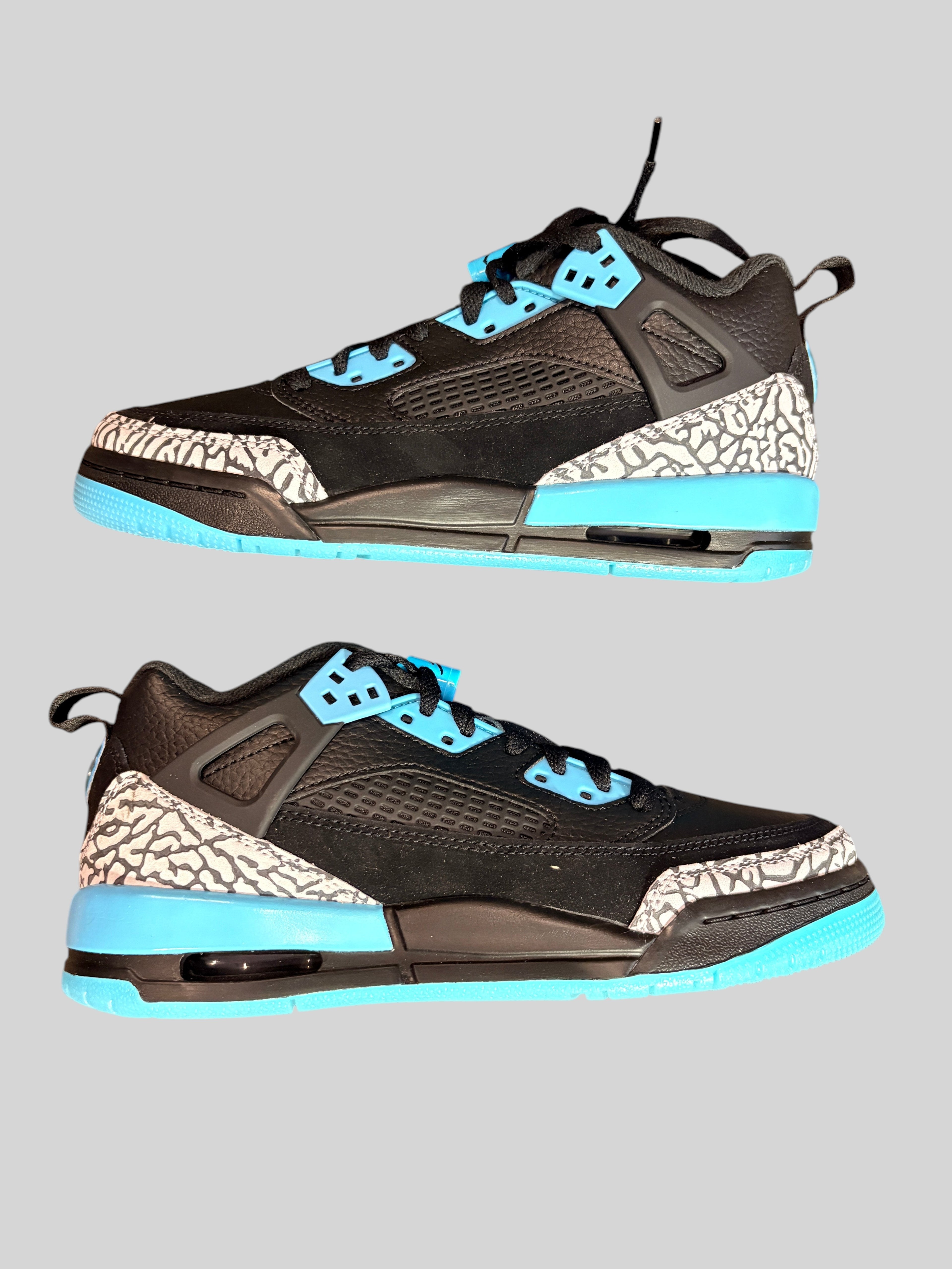 Jordan Spizike Low GS - Black / Gamma Blue / Wolf Grey - Neuve avec étiquette JORDAN