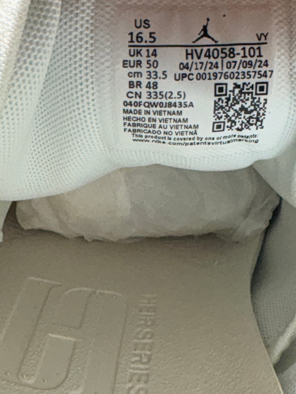 Jordan - Heir Series “Touch the Sky” - White / Phantom / Sail / Football Grey - Neuve avec étiquette NIKE