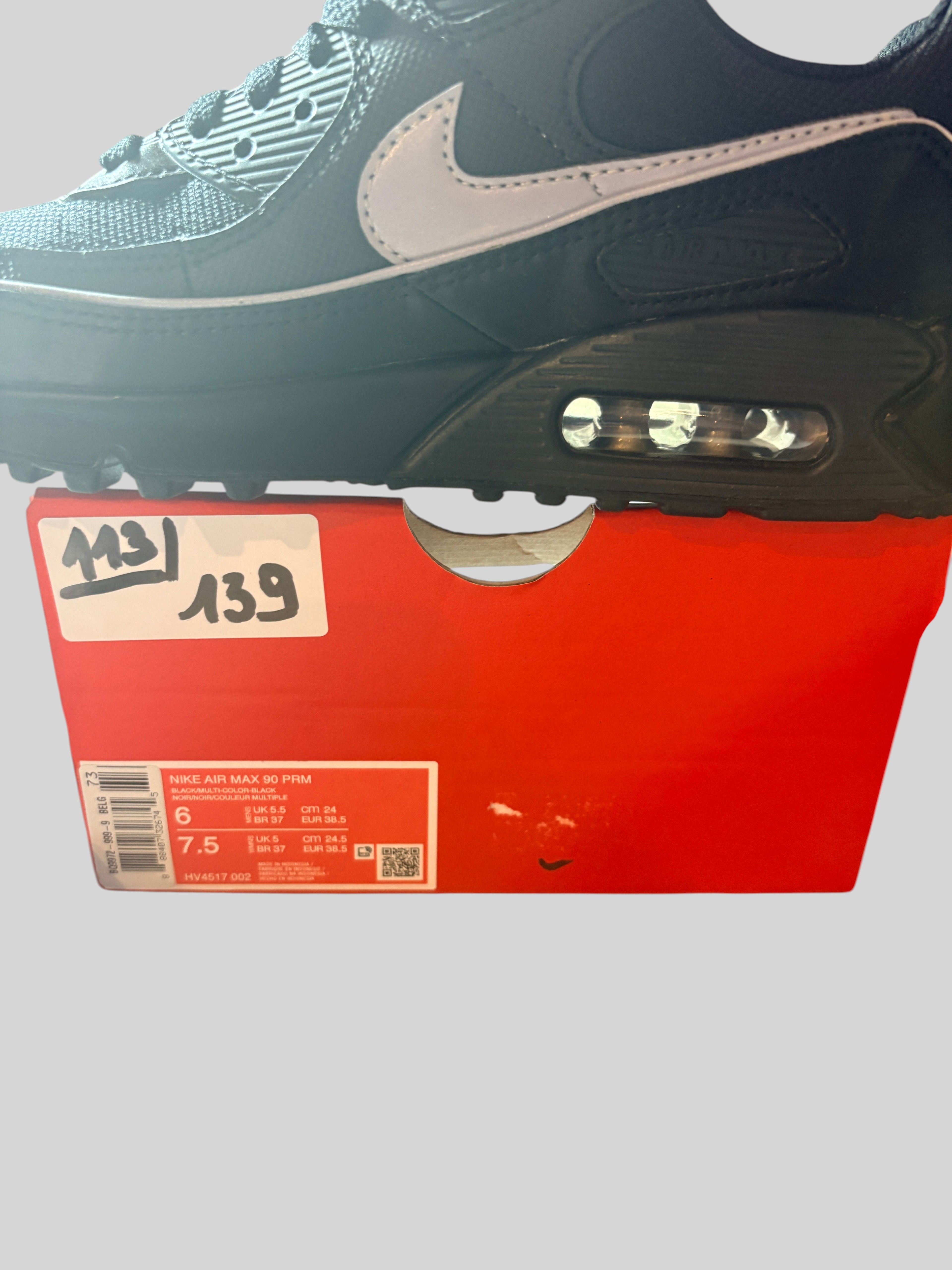 Nike - Air Max 90 Premium Black Reflective - Neuve avec étiquette NIKE