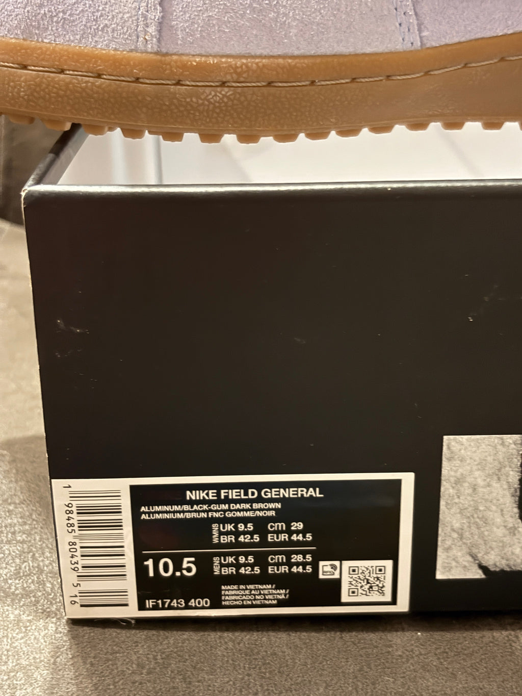 Nike Field General Suede Aluminum Black – Neuve avec étiquette NIKE