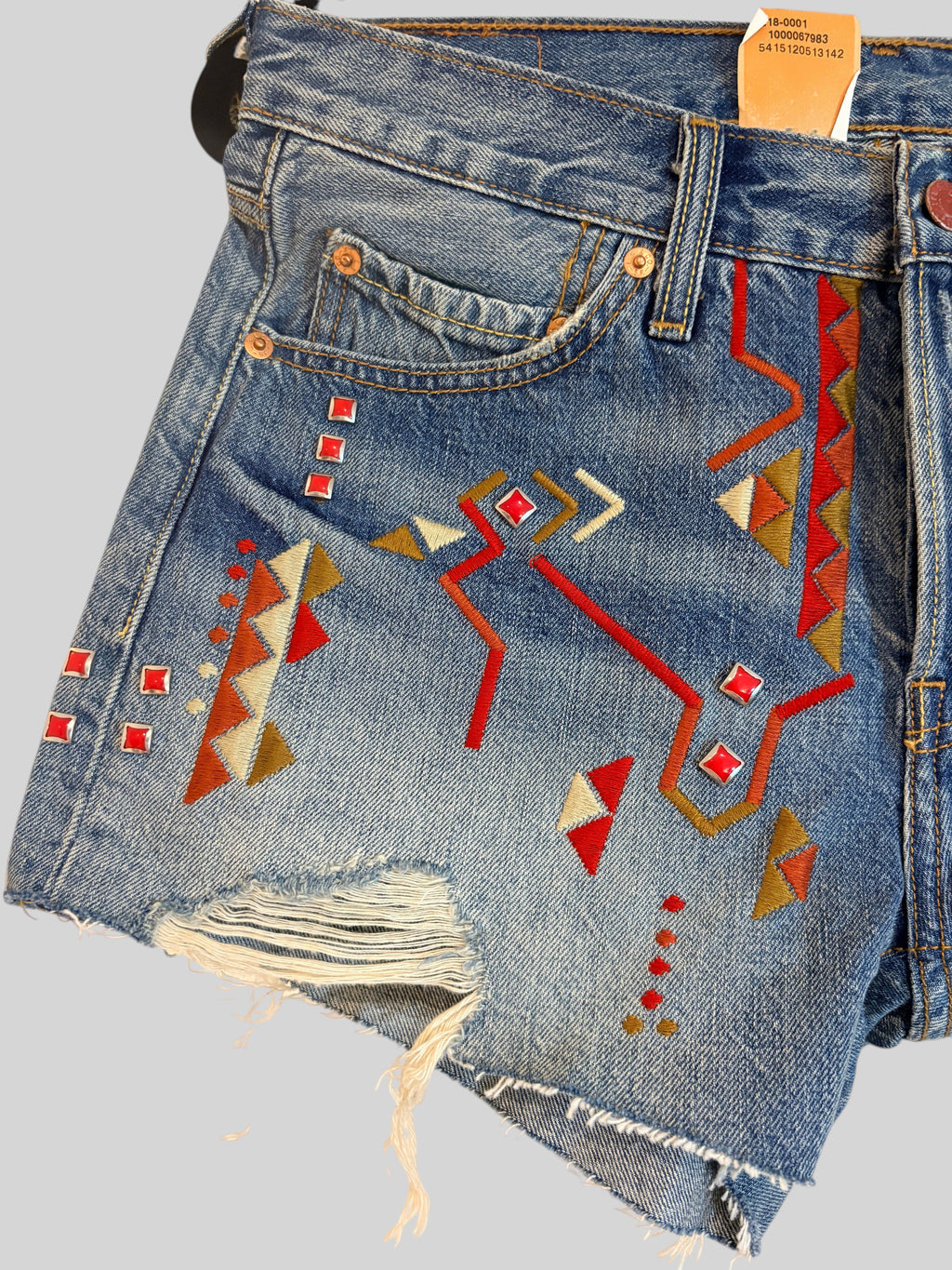 Levi’s 501 Short en jean brodé W28 – Neuf avec étiquette SANDRO