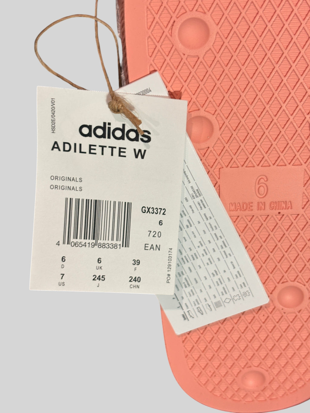 Adidas Adilette W – Wonder Mauve / Cloud White – Neuve avec étiquette ADIDAS