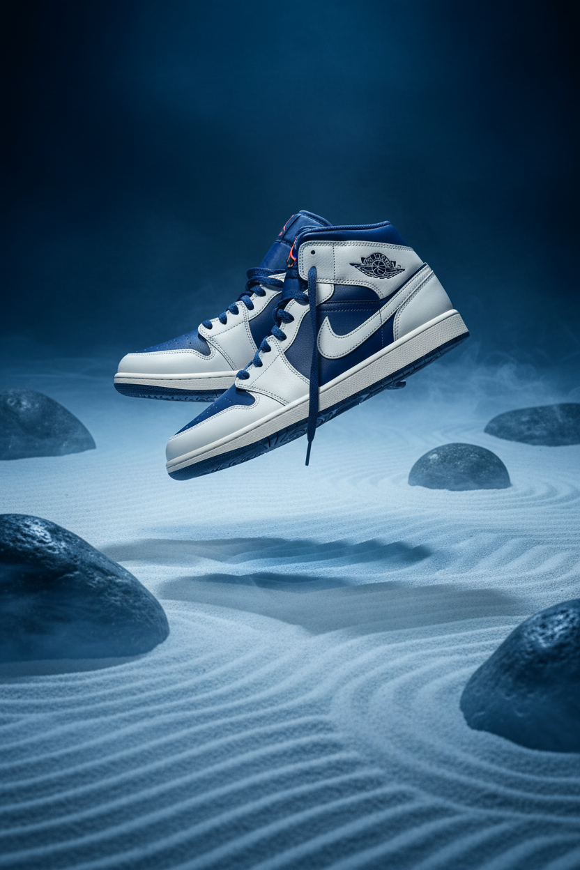 Air Jordan 1 Mid Blue Void – Zen Levitation