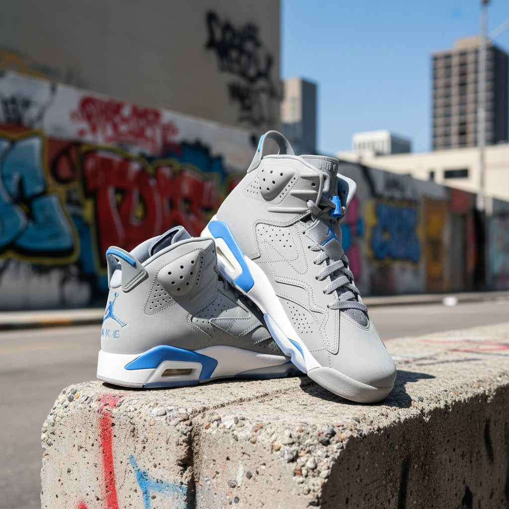 Air Jordan 6 Grey Blue - Urban Street