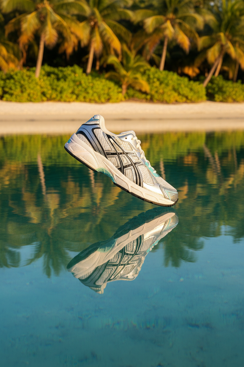Asics Gel-1130 White Aqua – Lagon Tropical