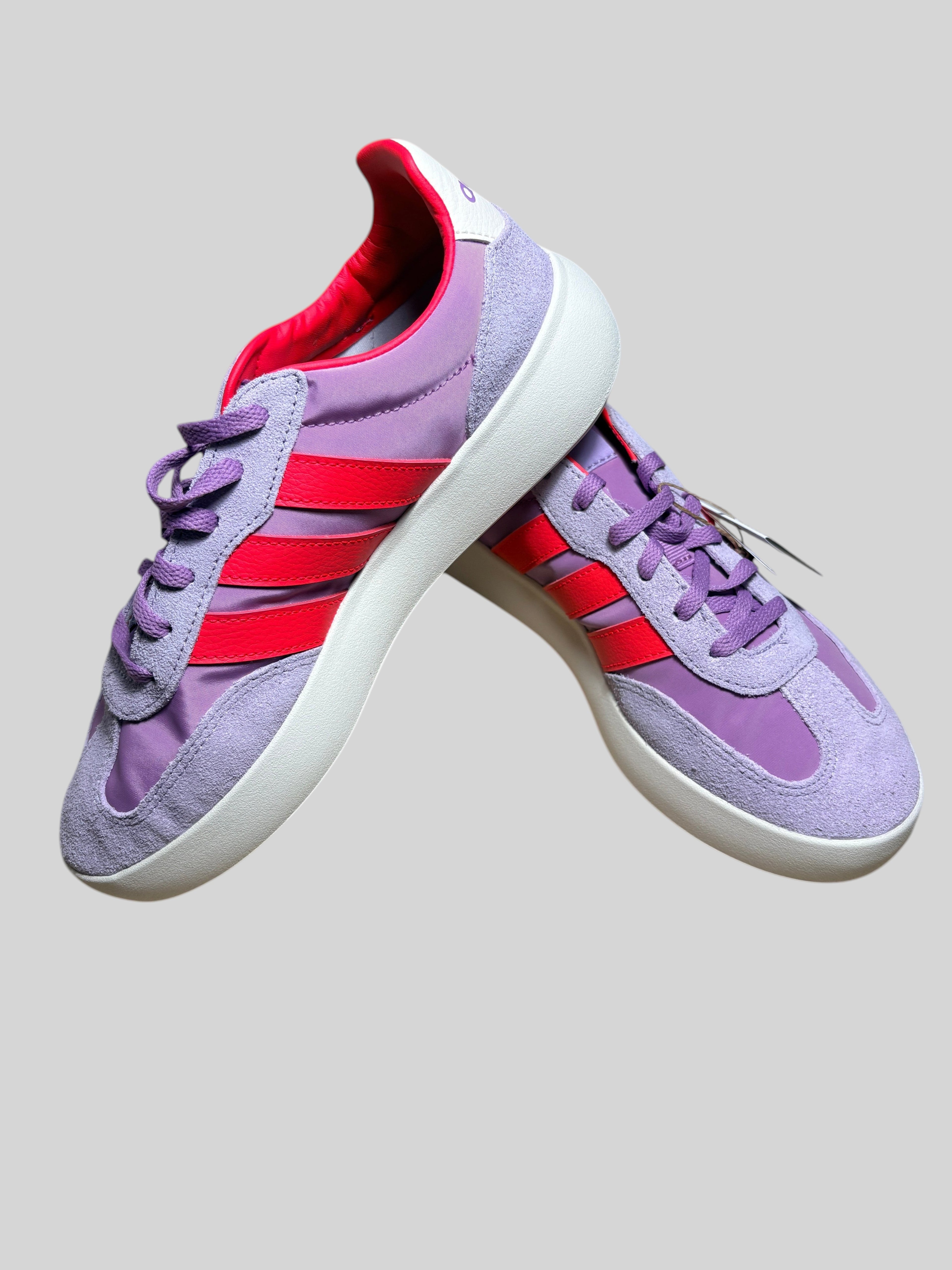Baskets FASHION SC Adidas Barreda Decode J violettes et rouges en textile et synthétique avec semelle en caoutchouc