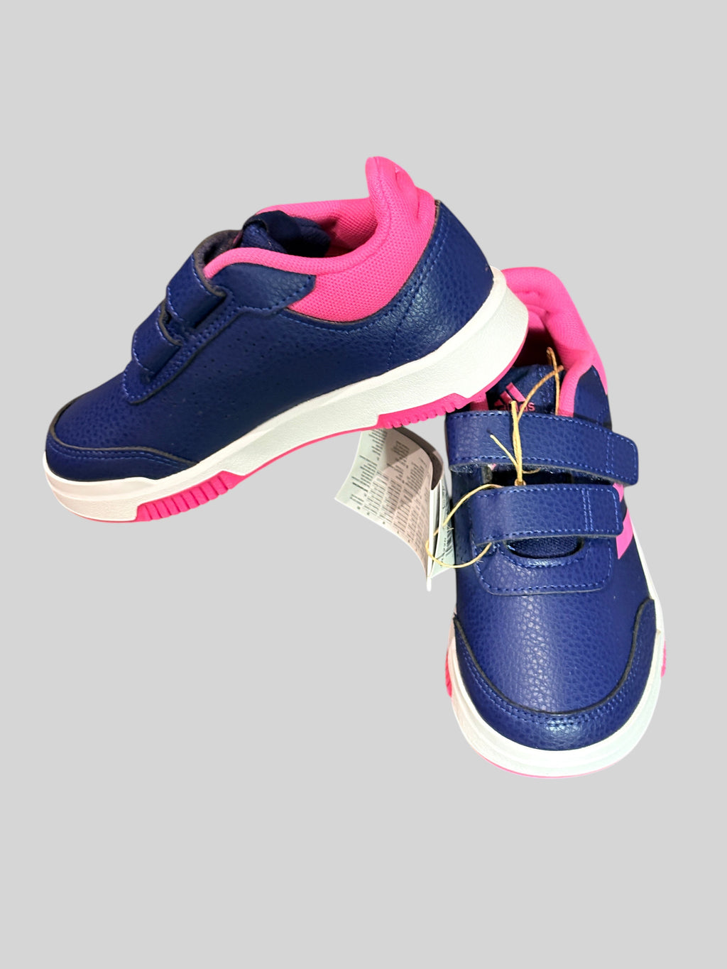 Baskets enfant FASHION SC Adidas Tensaur Sport 2.0 C bleu marine et rose vif avec fermeture scratch