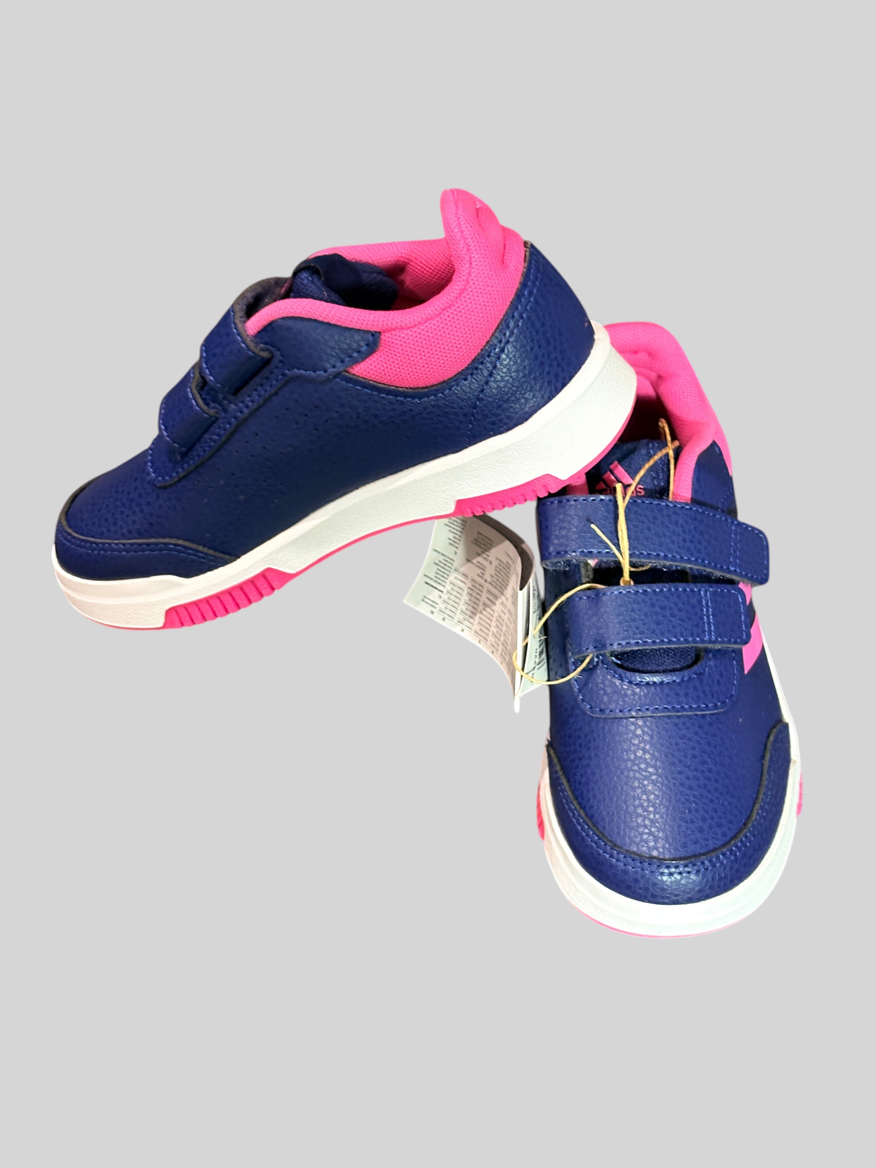 Baskets enfant FASHION SC Adidas Tensaur Sport 2.0 C bleu marine et rose vif avec fermeture scratch