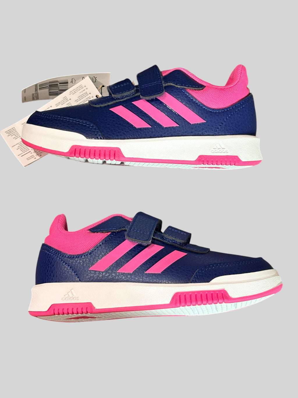 Baskets enfant FASHION SC Adidas Tensaur Sport 2.0 C bleu marine et rose avec fermeture à scratch