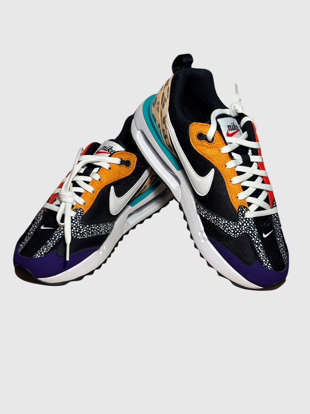 Baskets FASHION SC Nike Air Max Dawn SE Safari Animal multicolores avec détails léopard et empiècements en suède