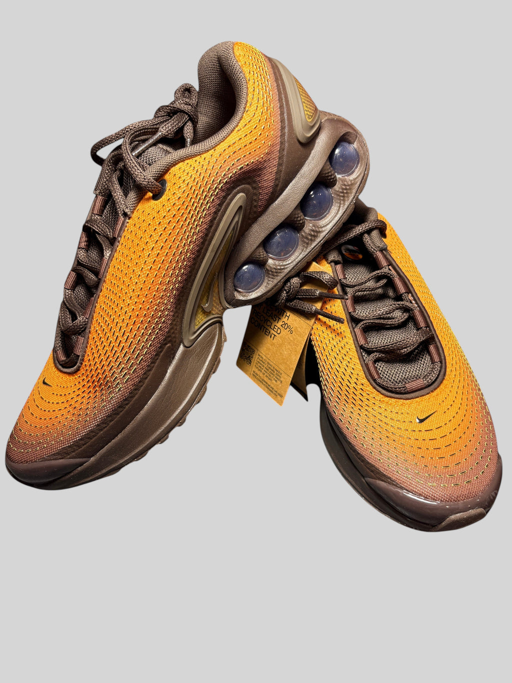 Baskets FASHION SC Nike Air Max Dn Canyon Rust en mesh orange et marron avec amorti Dynamic Air visible