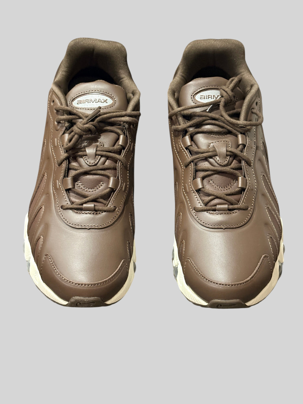 Baskets FASHION SC Nike Air Max Dn8 SP en cuir marron Baroque Brown avec semelle amortissante Sail