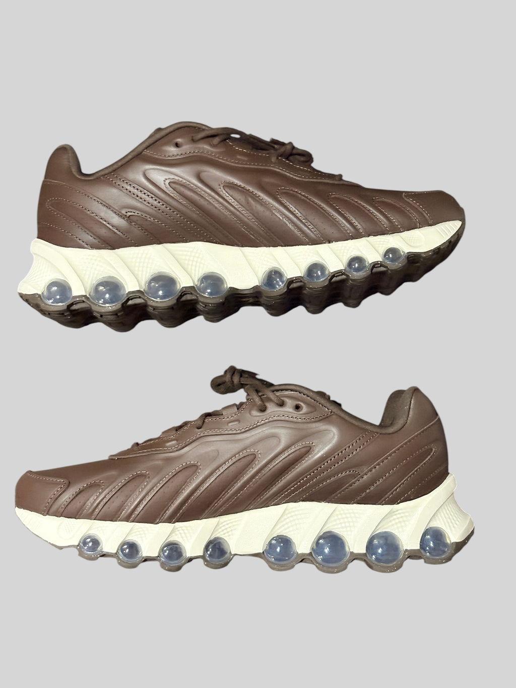 Baskets FASHION SC Nike Air Max Dn8 SP en cuir marron Baroque Brown avec semelle Dynamic Air blanche
