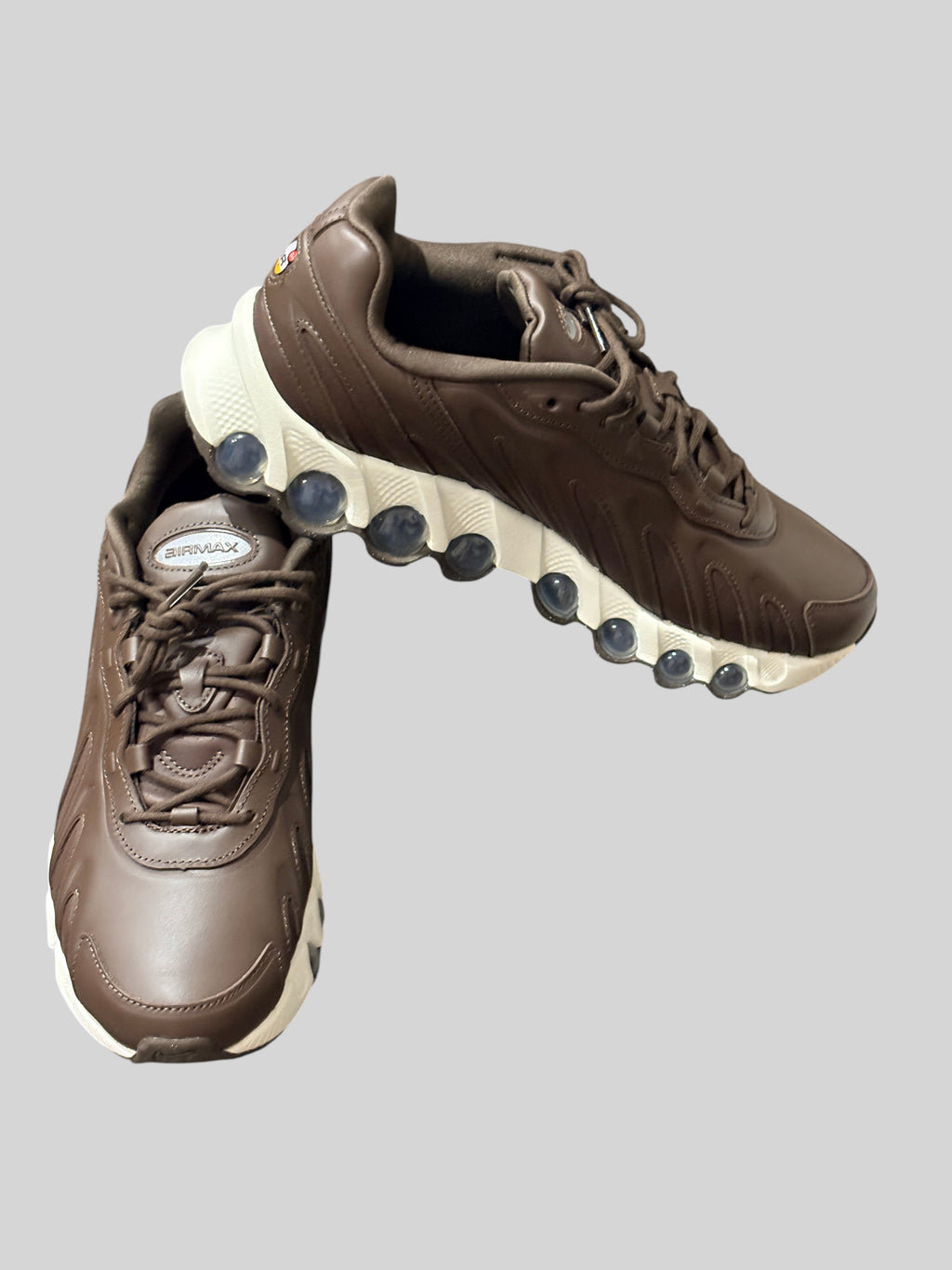 Baskets FASHION SC Nike Air Max Dn8 SP en cuir marron Baroque Brown avec semelle Dynamic Air crème