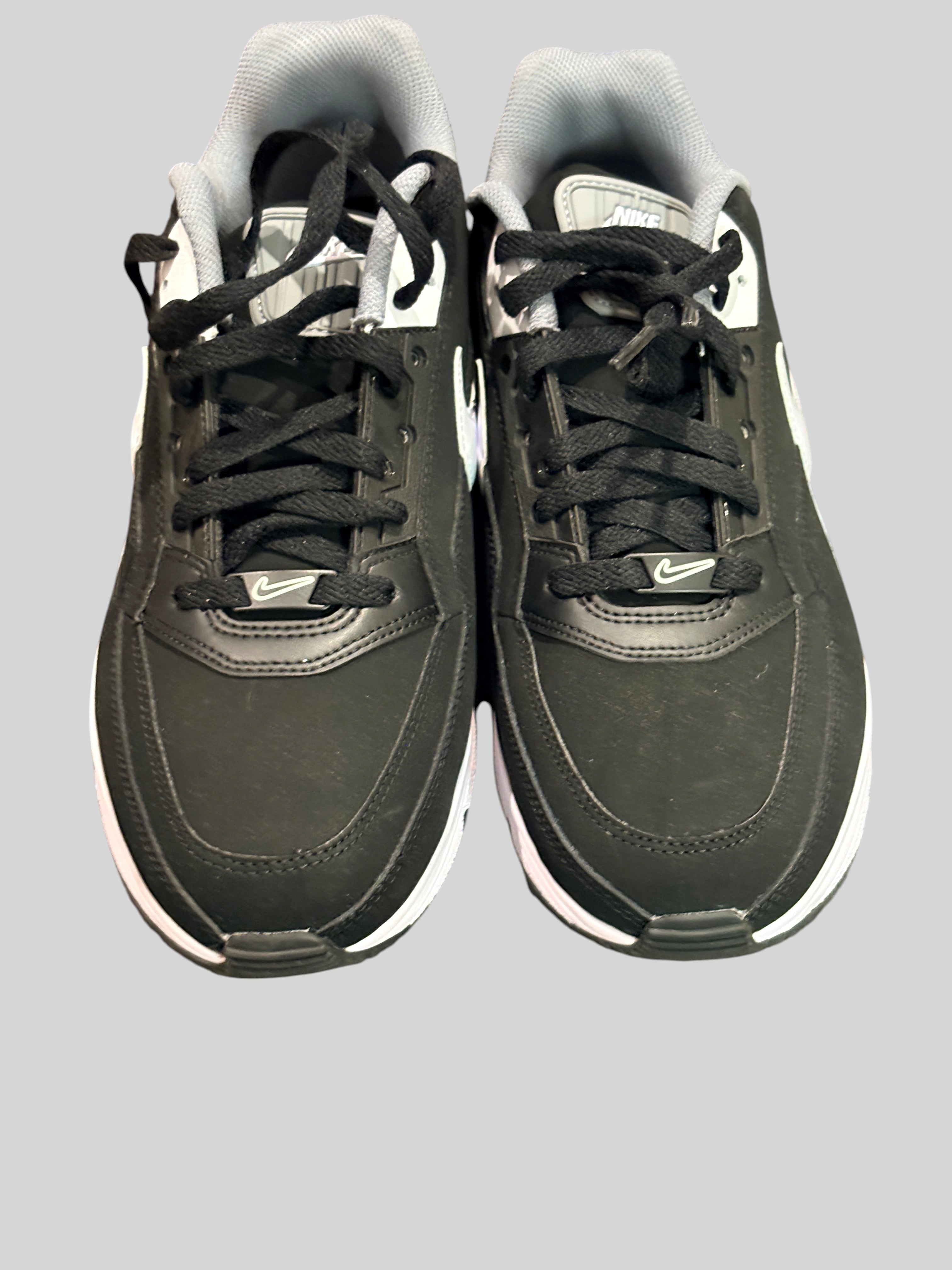 Baskets FASHION SC Nike Air Max LTD 3 noires en cuir avec détails gris et blancs et amorti Air visible