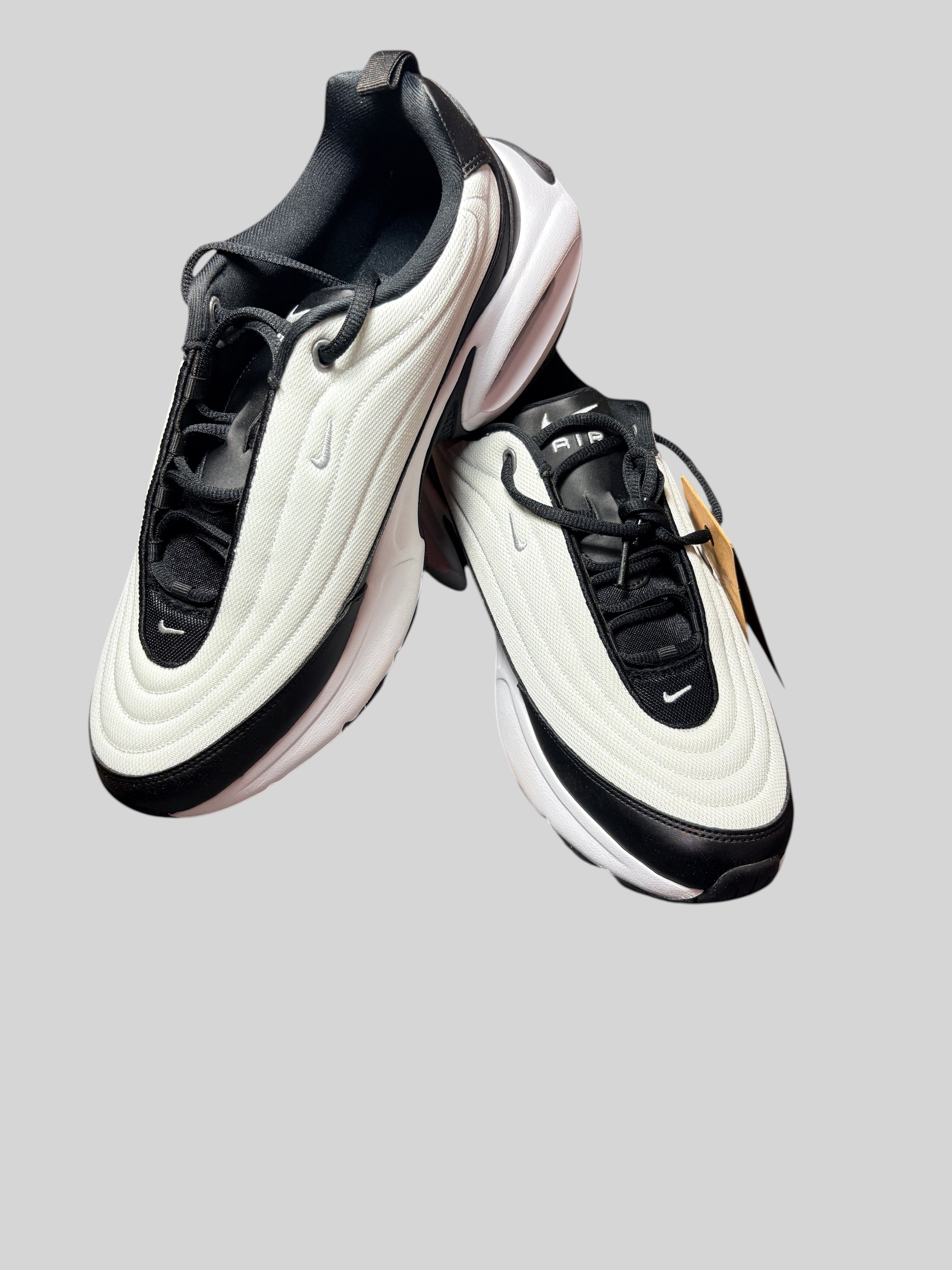 Baskets FASHION SC Nike Air Max Portal noires et blanches en mesh et cuir synthétique avec amorti Air visible