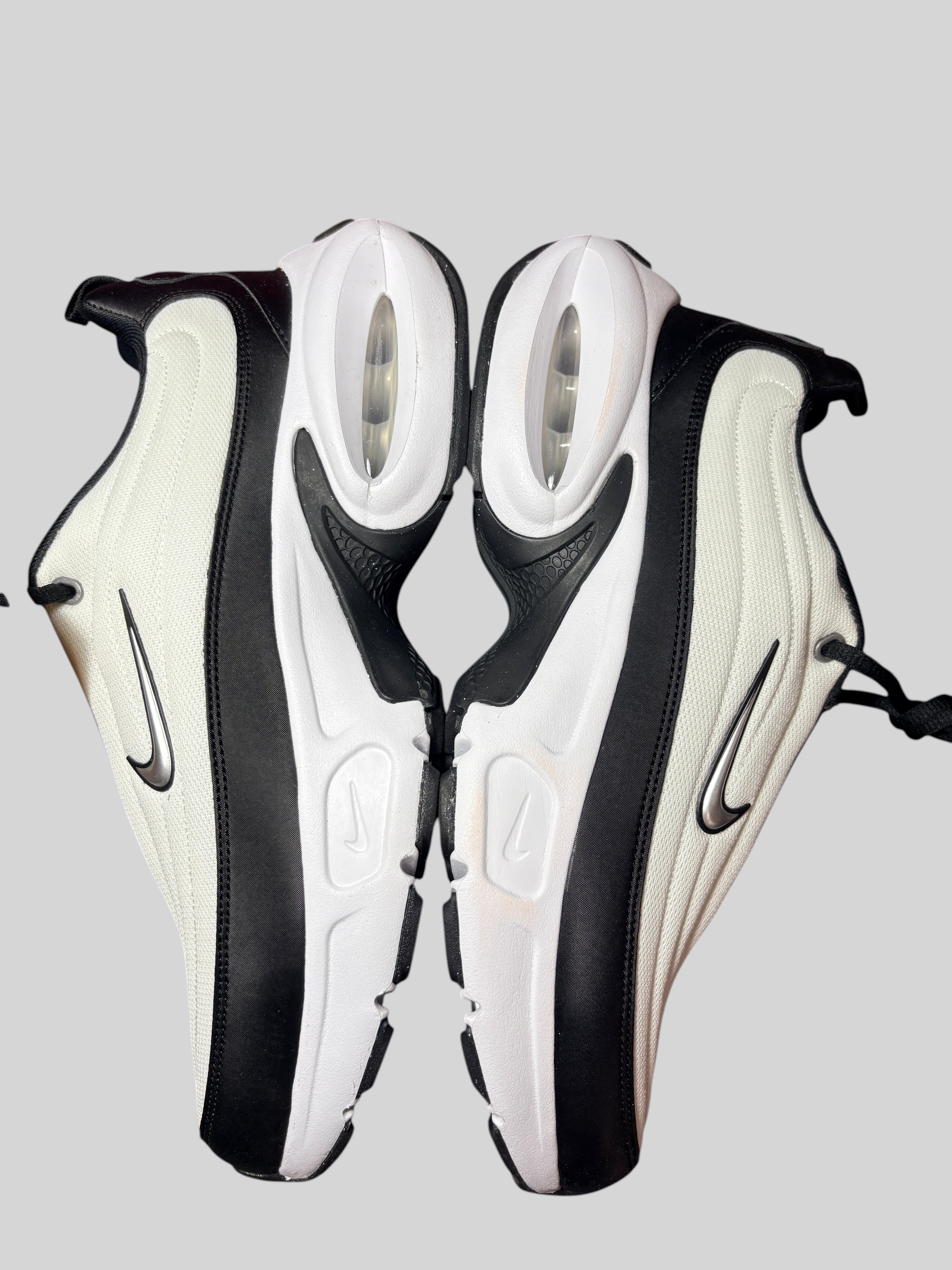 Baskets FASHION SC Nike Air Max Portal noires et blanches en mesh et cuir synthétique avec amorti Air visible